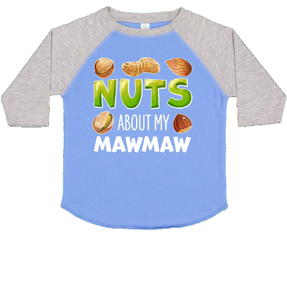 Inktastic 'Nuts About My Mawmaw' Peanut Almond Pistachio Graphic Toddler T-Shirt - Cute Casual Outfit for Grandparents Day & Family Gatherings