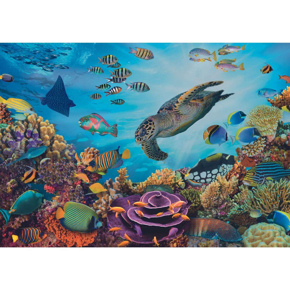 500-Piece Calypto Jigsaw Puzzle - Extra Large Seabed Underwater Scene - Perfect for Family Game Night & Stress Relief Activities