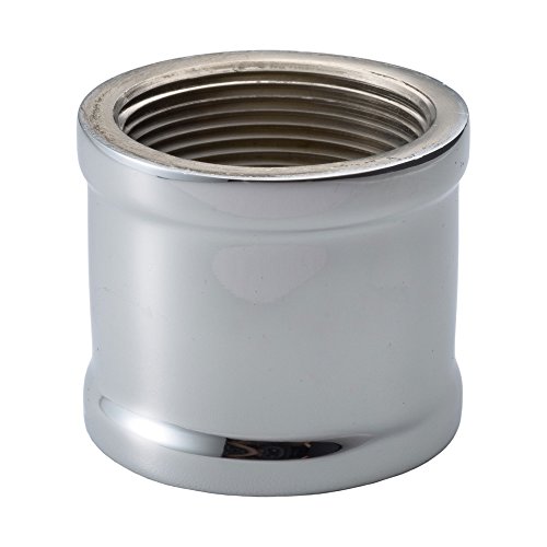 Merit Brass C111-02 Chrome Plated Brass Pipe Fitting Coupling - 1/8