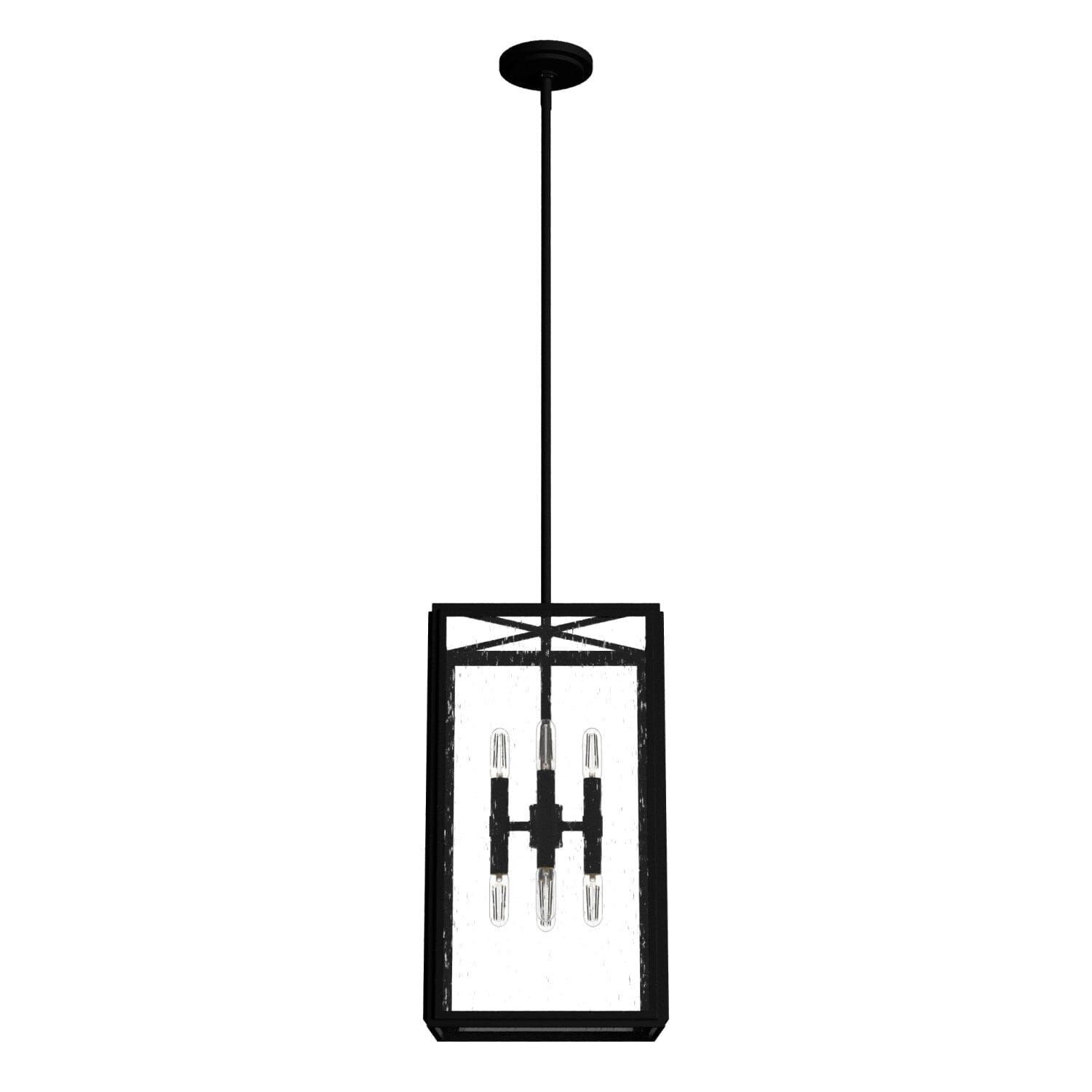 Felippe 8-Light Modern Chandelier - Elegant Glass Pendant Lighting Fixture for Dining Room, Kitchen Island, or Living Room Decor