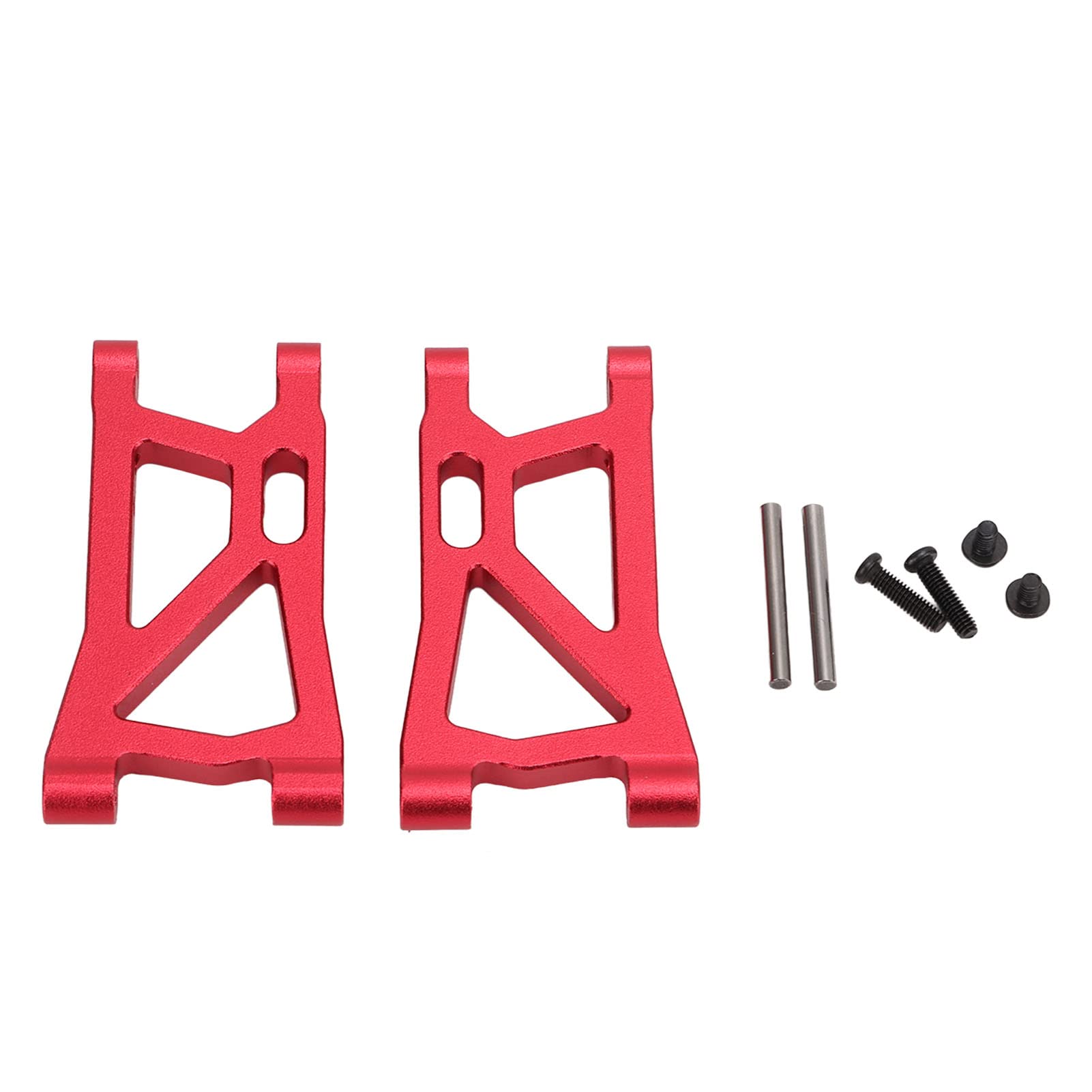 1 Pair Aluminum Alloy RC Front Swing Arms - Heavy Duty Suspension Upgrade Parts for 1/16 SMAX 1621 1625 1631 1635 1651 1655 RC Cars (Red) - Perfect for Off-Road Racing & Crawler Performance Enhancement