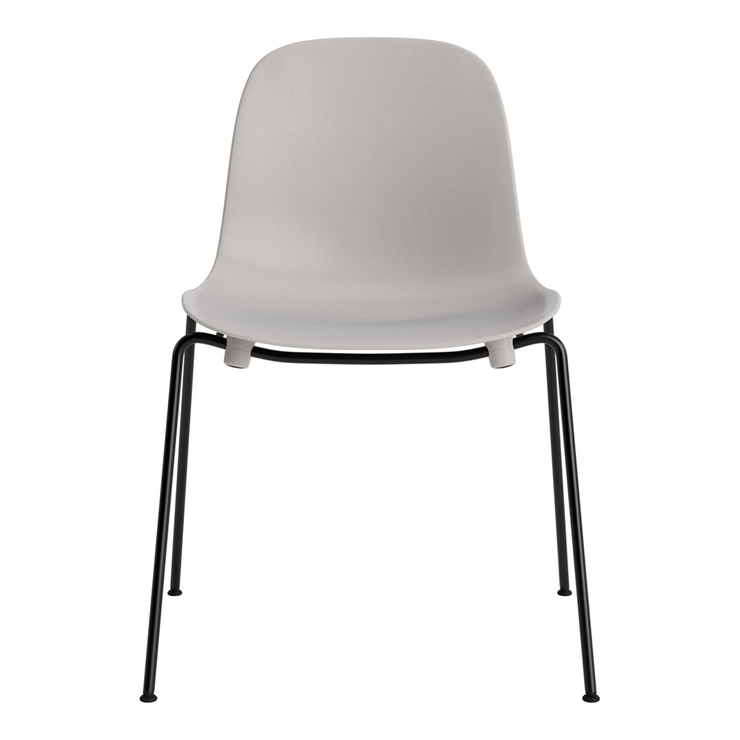 Modern Form Side Chair with Sturdy Metal Legs - Stackable Dining Chair for Kitchen, Restaurant & Office Use