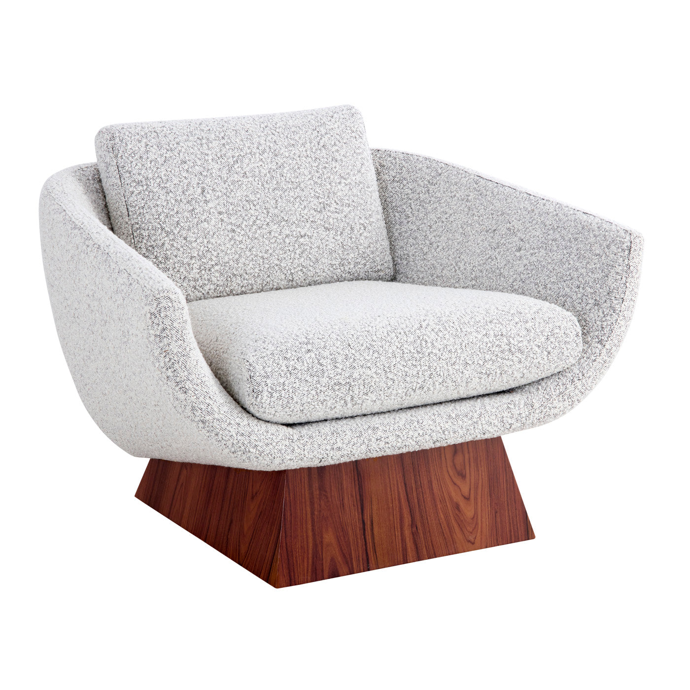 Premium Rosewood Beaumont Lounge Chair - Modern Mid-Century Design for Living Room, Office & Lounge - Comfortable & Stylish Seating Solution
