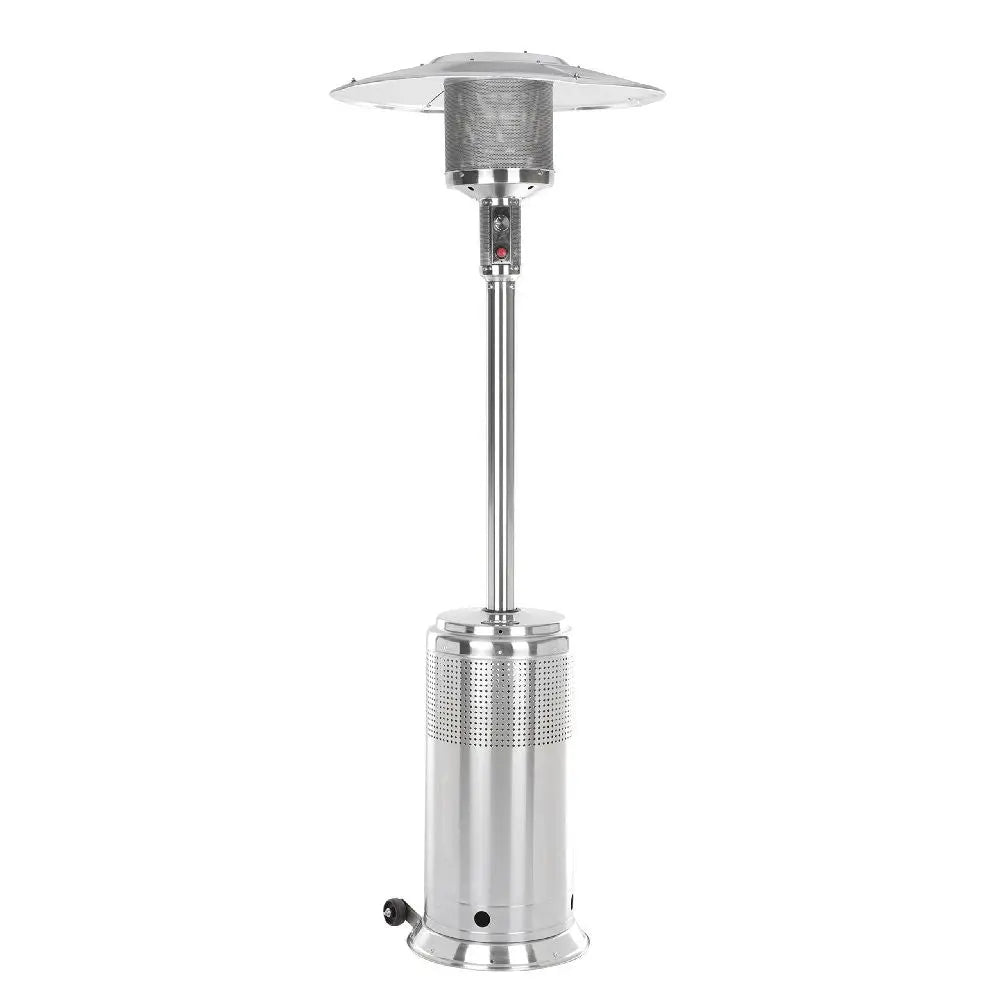 Premium Stainless Steel Patio Heater - Outdoor Propane Heater for Backyard, Deck & Garden - 48,000 BTU Commercial-Grade Heating - Perfect for Restaurants, Cafes & Outdoor Gatherings