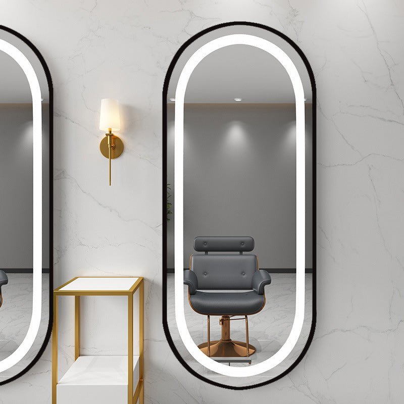 Luna Oval LED Salon Mirror - Professional Vanity Mirror with Adjustable Brightness for Makeup, Hairstyling & Skincare - Perfect for Home, Salon & Spa Use (Fragile Item, Local Pickup Only)