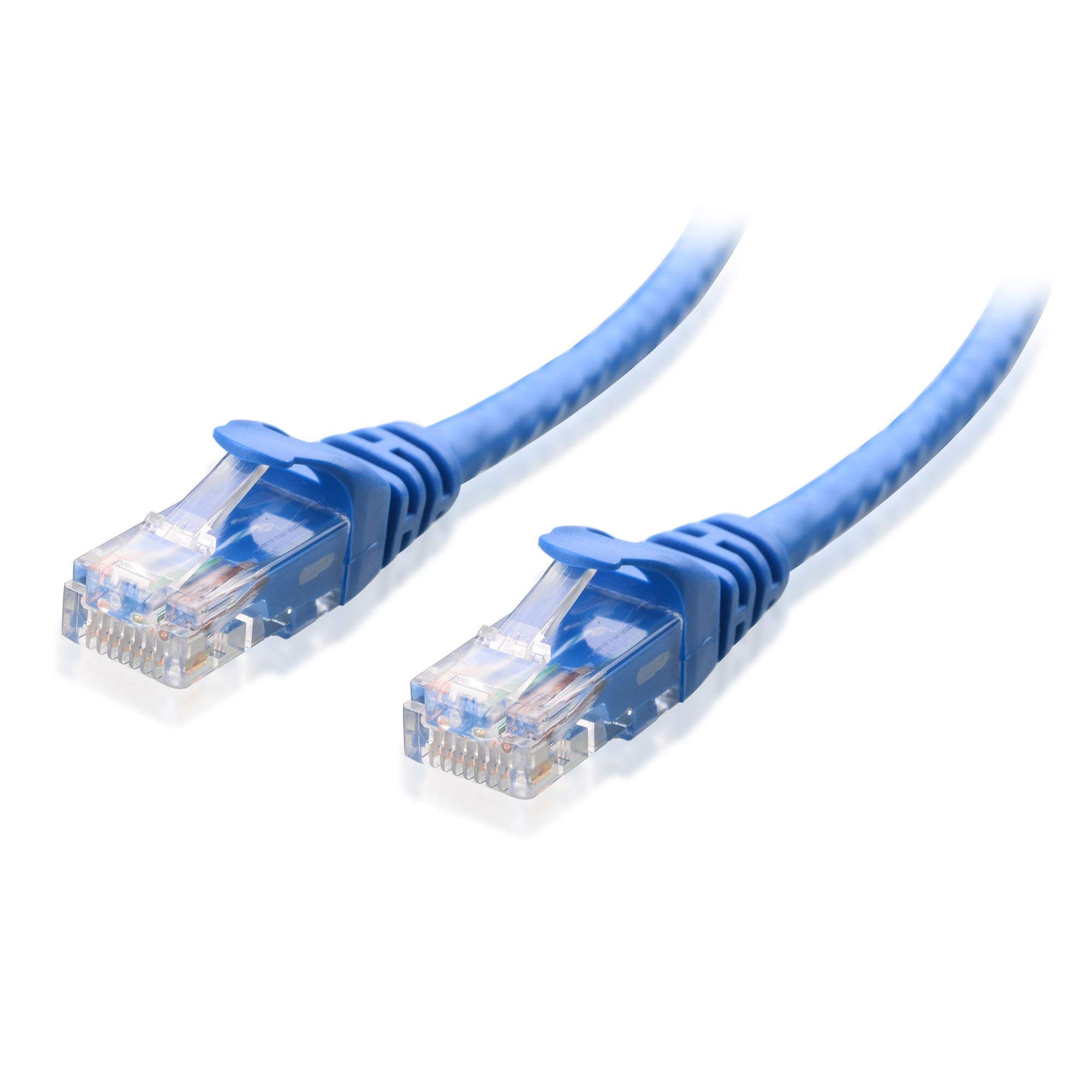 Premium Cat6 & Cat6A Ethernet Cables - Snagless 125ft Blue Cat6 & Shielded 75ft Cat6A (SSTP/SFTP) for High-Speed Internet, Gaming, and Home Office Networking