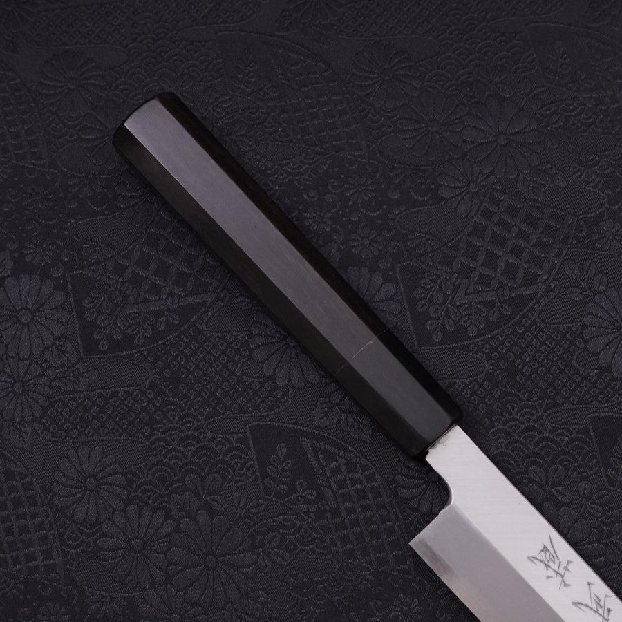Premium Yanagi Kiritsuke Knife - Blue Steel #2 Kasumi Finish with Buffalo Ebony Handle (240mm) | Japanese Sushi & Sashimi Chef Knife for Professional Kitchen & Home Cooking