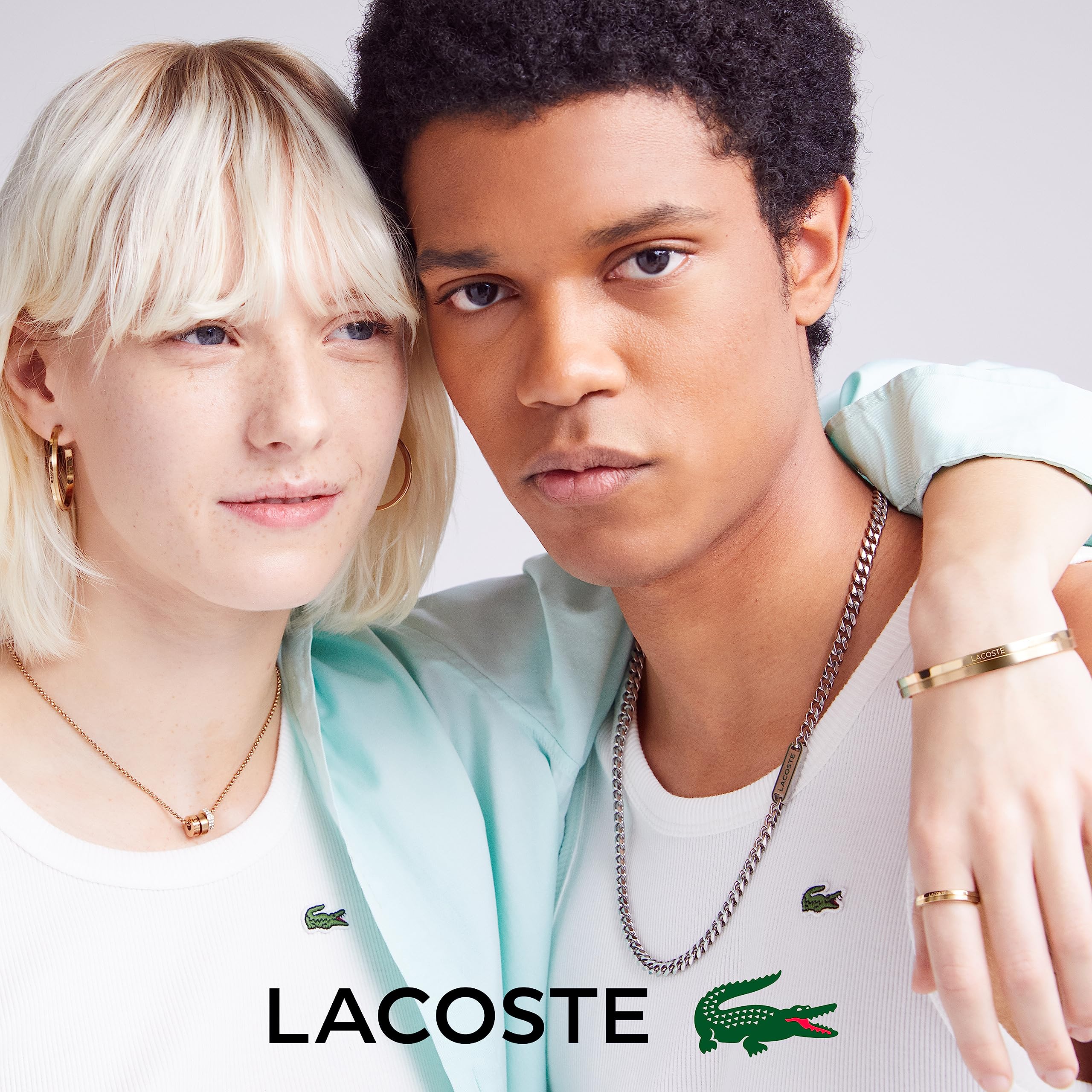 Lacoste Women's Crystal Pendant Necklace - Elegant Jewelry for Daily Wear