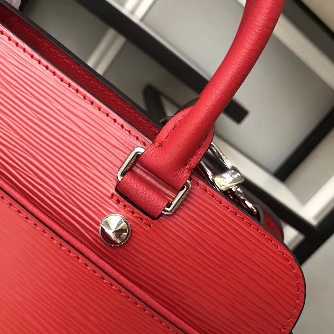 Authentic Louis Vuitton Epi Vaneau MM Handbag in Vibrant Red - Premium Epi Leather Luxury Tote for Women | Perfect for Work, Travel & Everyday Elegance