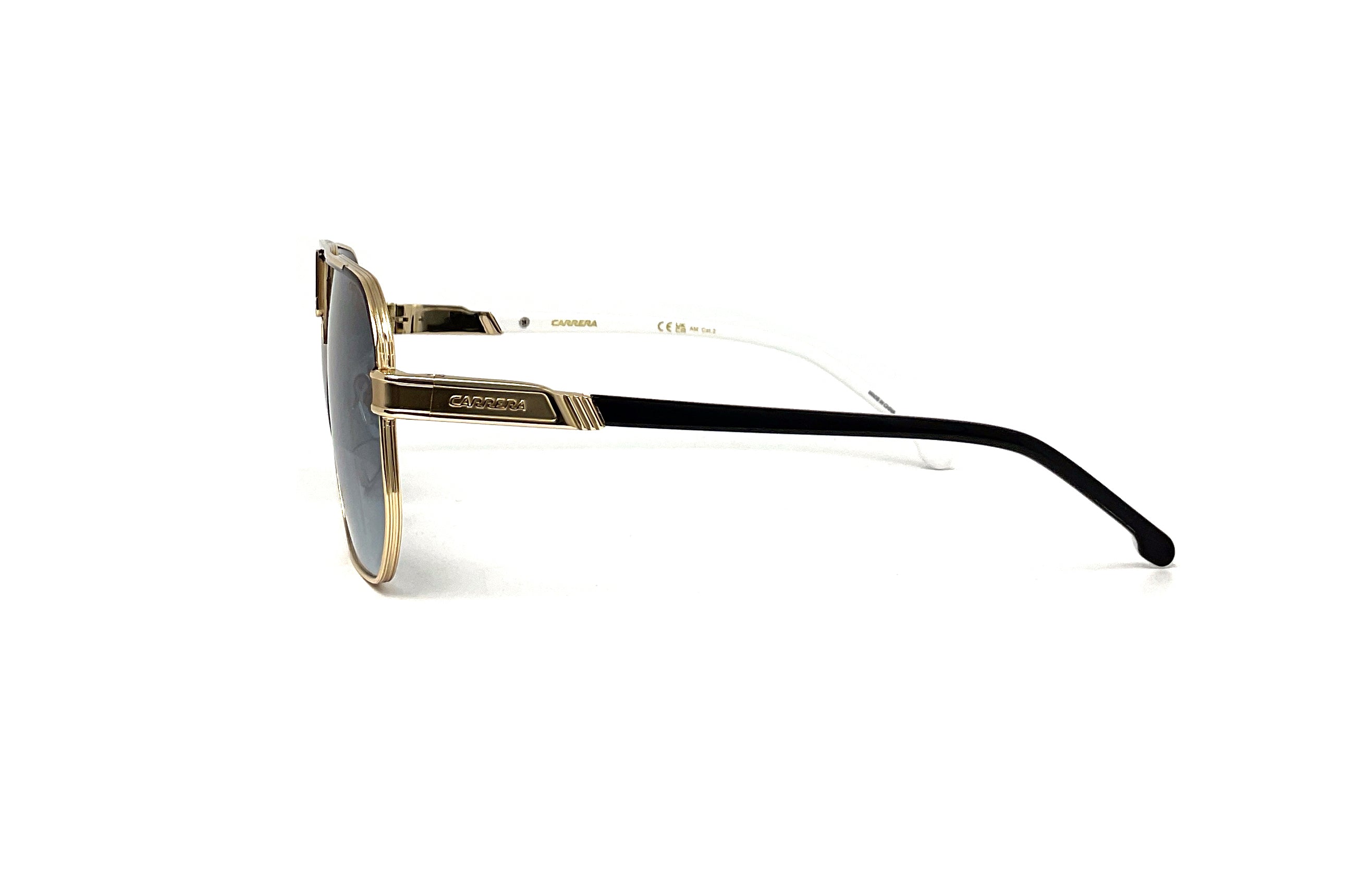 Carrera 1062/S Sunglasses Matte Black Gold Black Frame - Stylish UV Protection Shades for Men & Women - Perfect for Driving, Outdoor Sports & Fashion