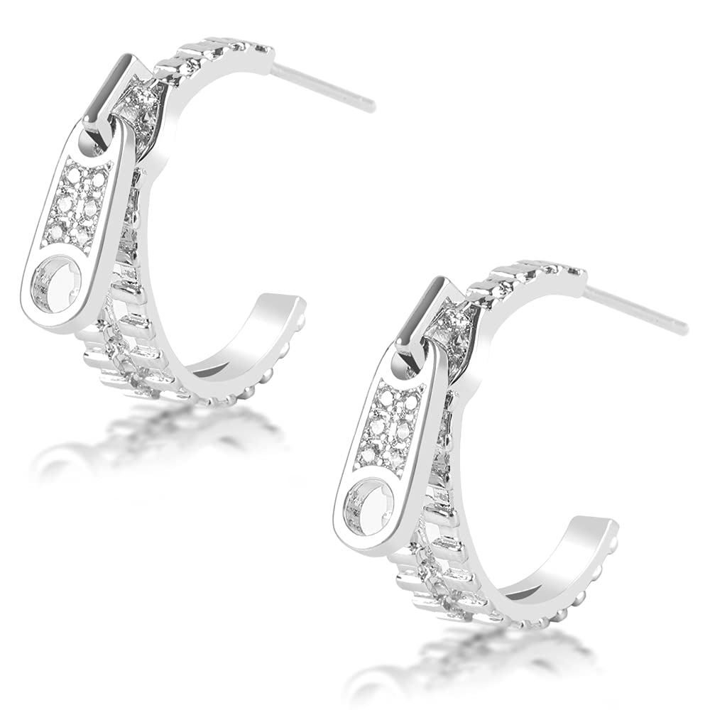 Uneekon Small Hoop Earrings for Women – 14K Gold Plated Cubic Zirconia Huggie Hoop Earrings, Minimalist Everyday Jewelry for Work, Date Night & Special Occasions