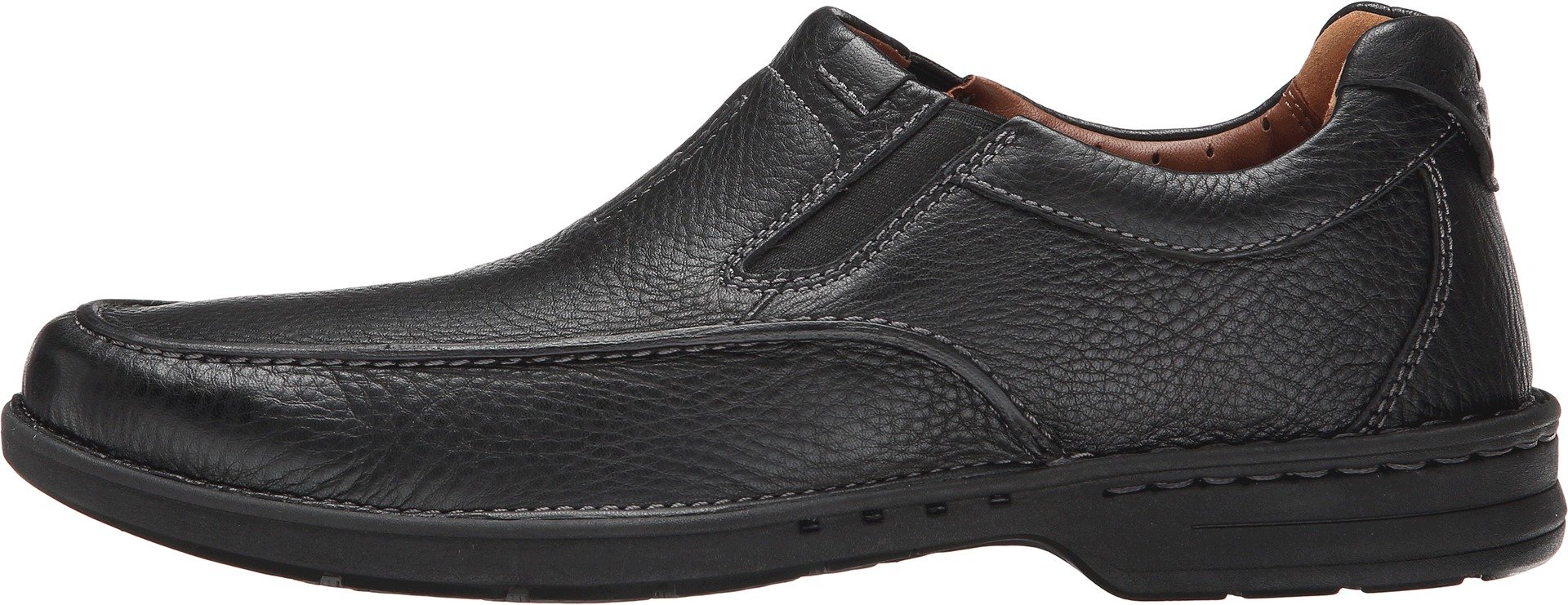 Clarks Men's Untilary Easy Slip-On Loafers - Comfortable Casual Shoes for Walking, Work & Travel - Lightweight Breathable Design for Everyday Wear