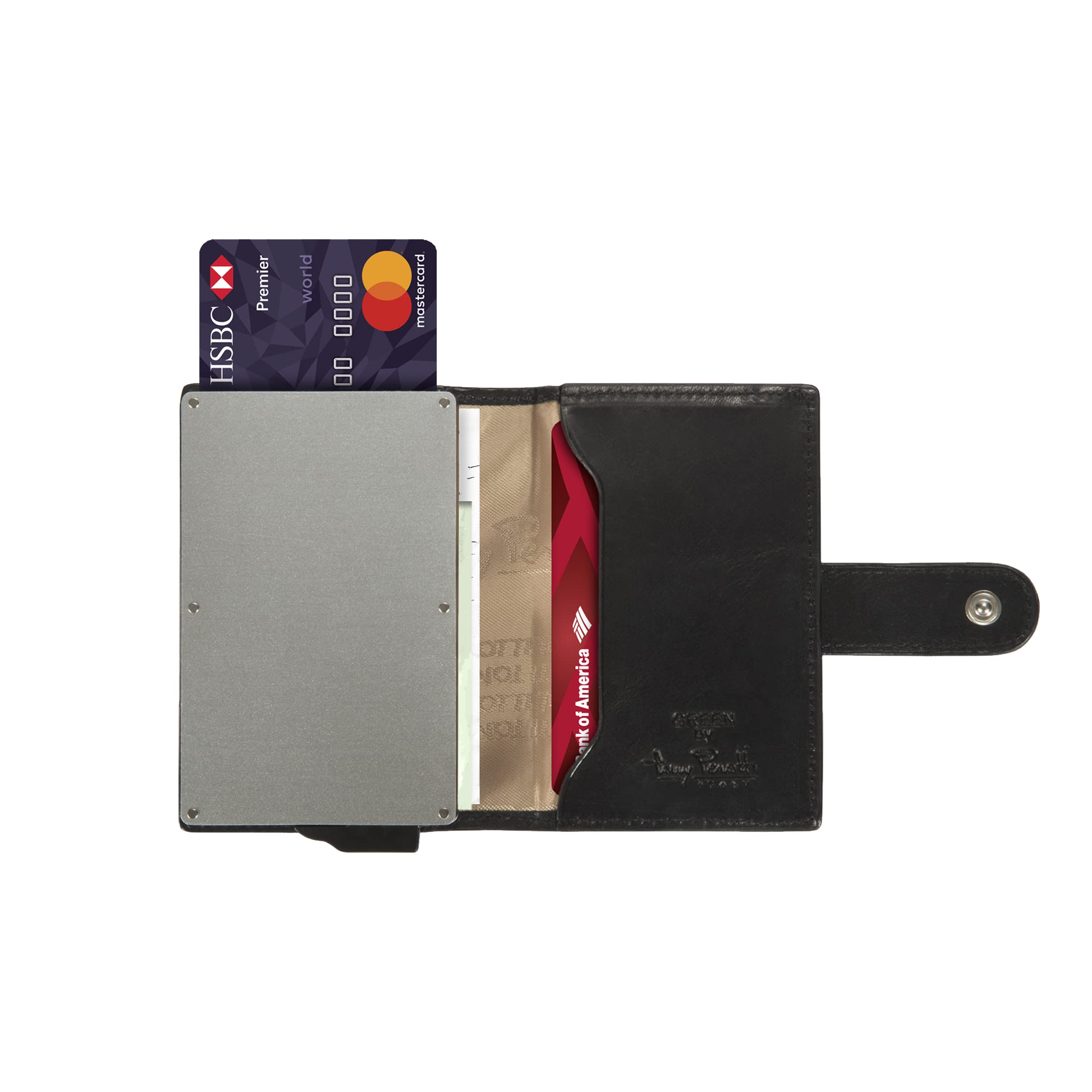 Tony Perotti Men's Italian Leather Trifold Wallet - RFID Blocking Credit Card Holder for Cash, ID & Receipts - Premium Full Grain Vegetable-Tanned Eco-Friendly Leather - Made in Italy - Perfect Gift for Dad, Husband & Business Professionals