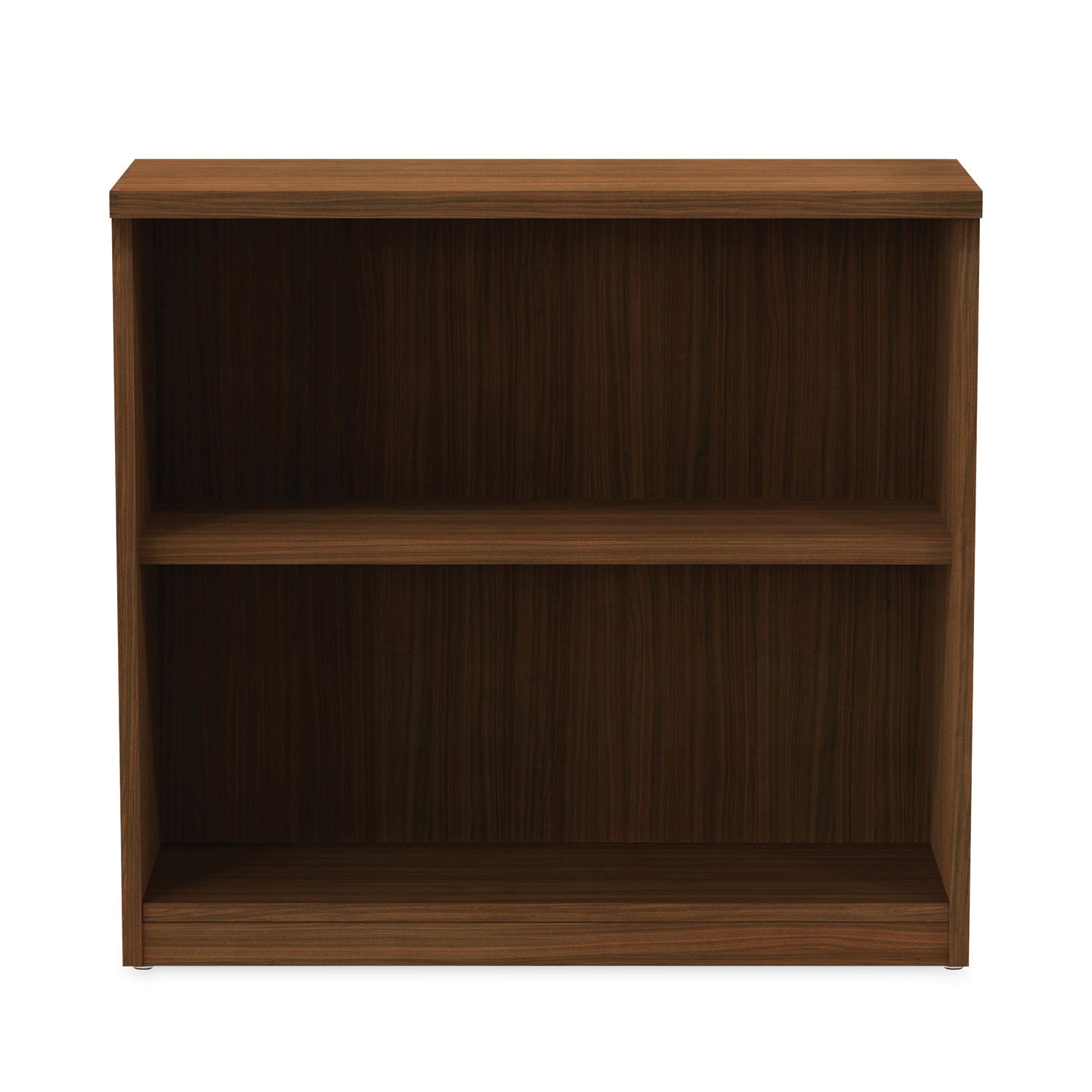 Alera Valencia Series 2-Shelf Modern Walnut Bookcase - 31.75