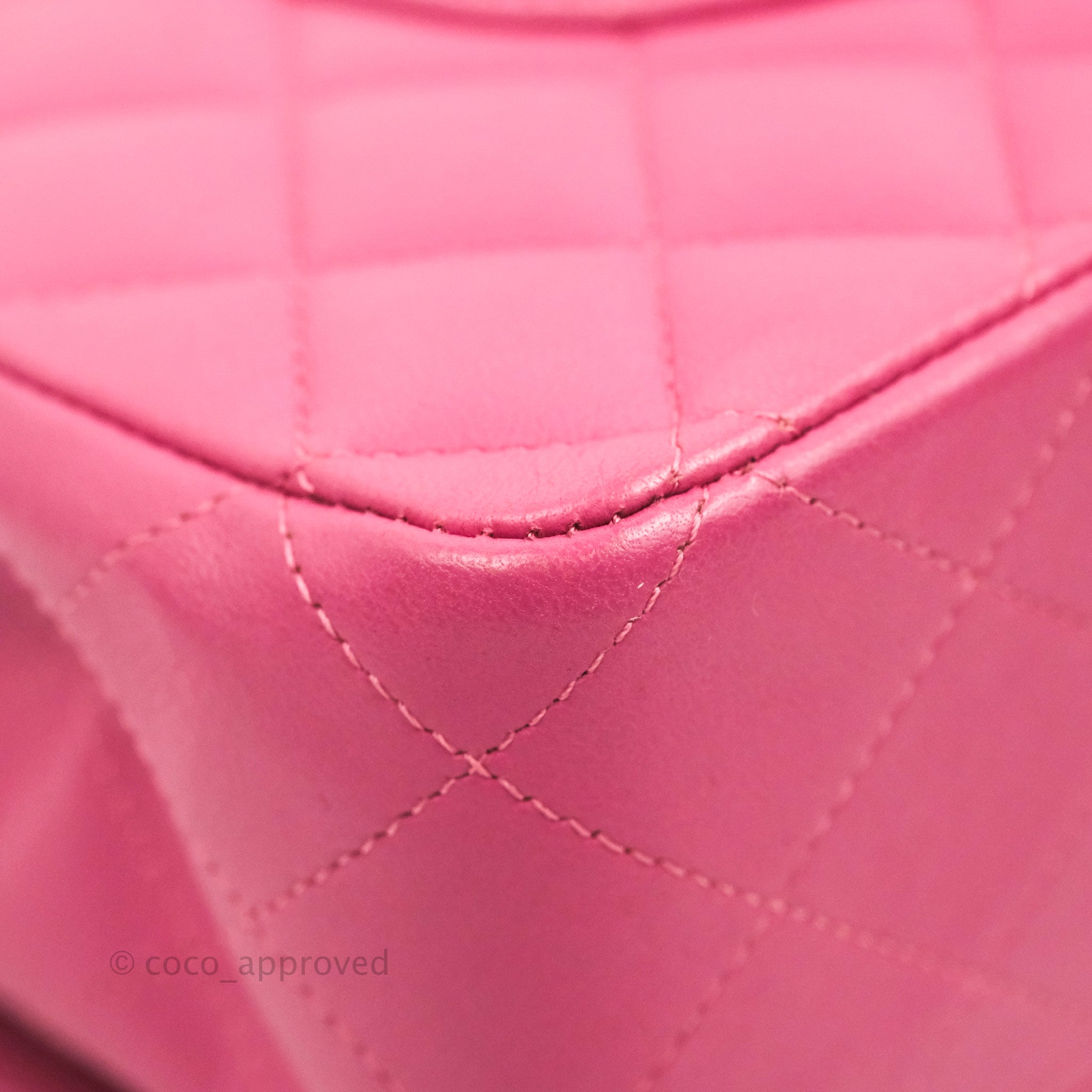 Chanel Classic Medium Double Flap Bag in Pink Lambskin Leather with Matte Gold Hardware - Luxury Handbag for Women, Perfect for Date Nights & Special Occasions
