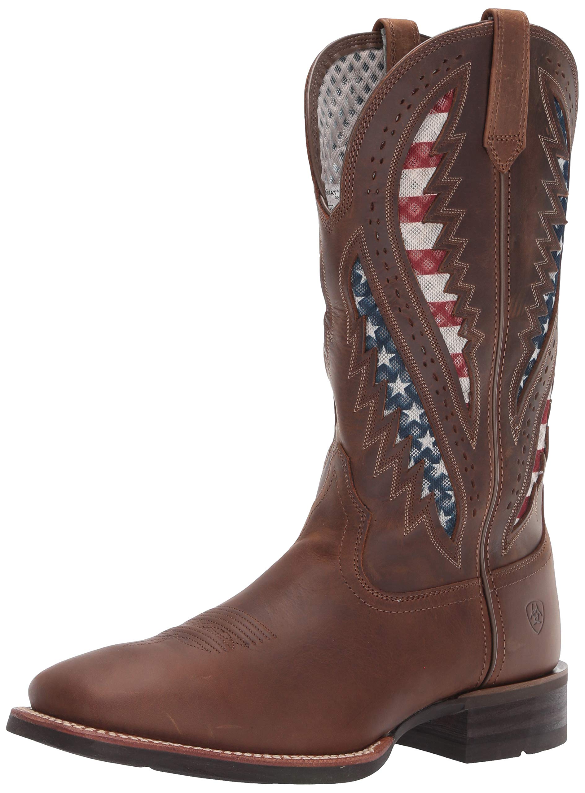 Ariat Quickdraw VentTEK Western Boots for Men - Breathable Mid-Calf Cowboy Boots for Riding, Work & Outdoor Activities