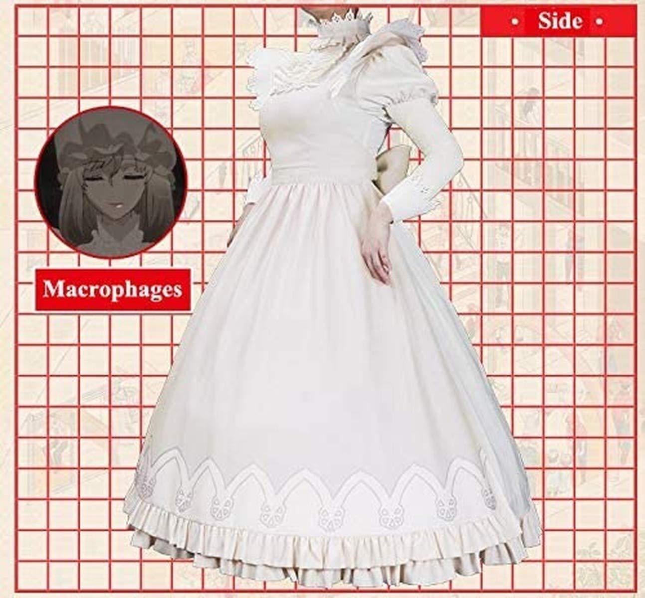 Professional Macrophage Cosplay Costume Full Set - Halloween, Carnival, Anime Convention & Science Themed Party Outfit