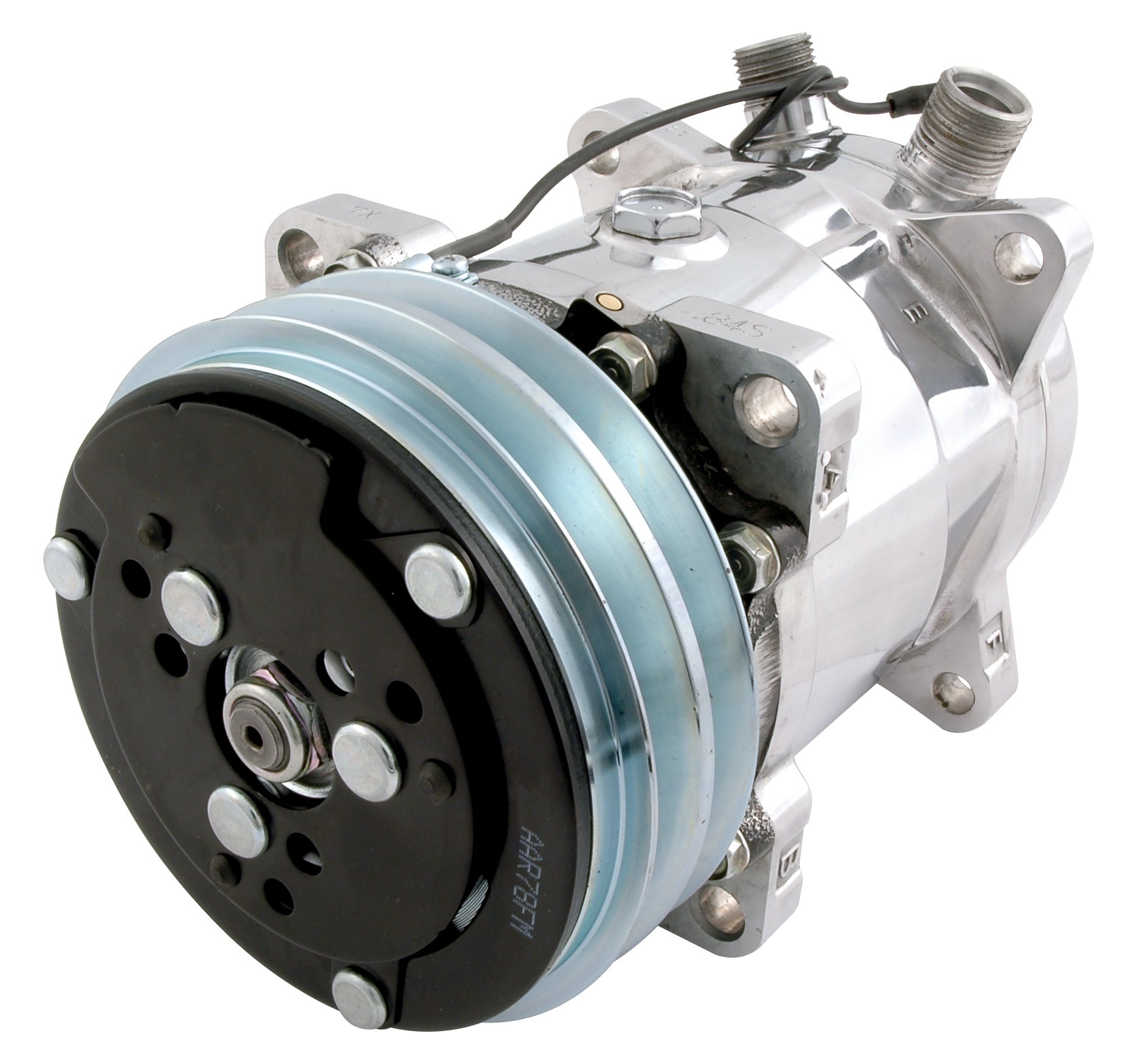 Vintage Air 04808-VUA Double V Groove 508 Compressor - High Performance A/C Compressor for Classic Cars & Hot Rods - Perfect for Restoration Projects & Custom Builds