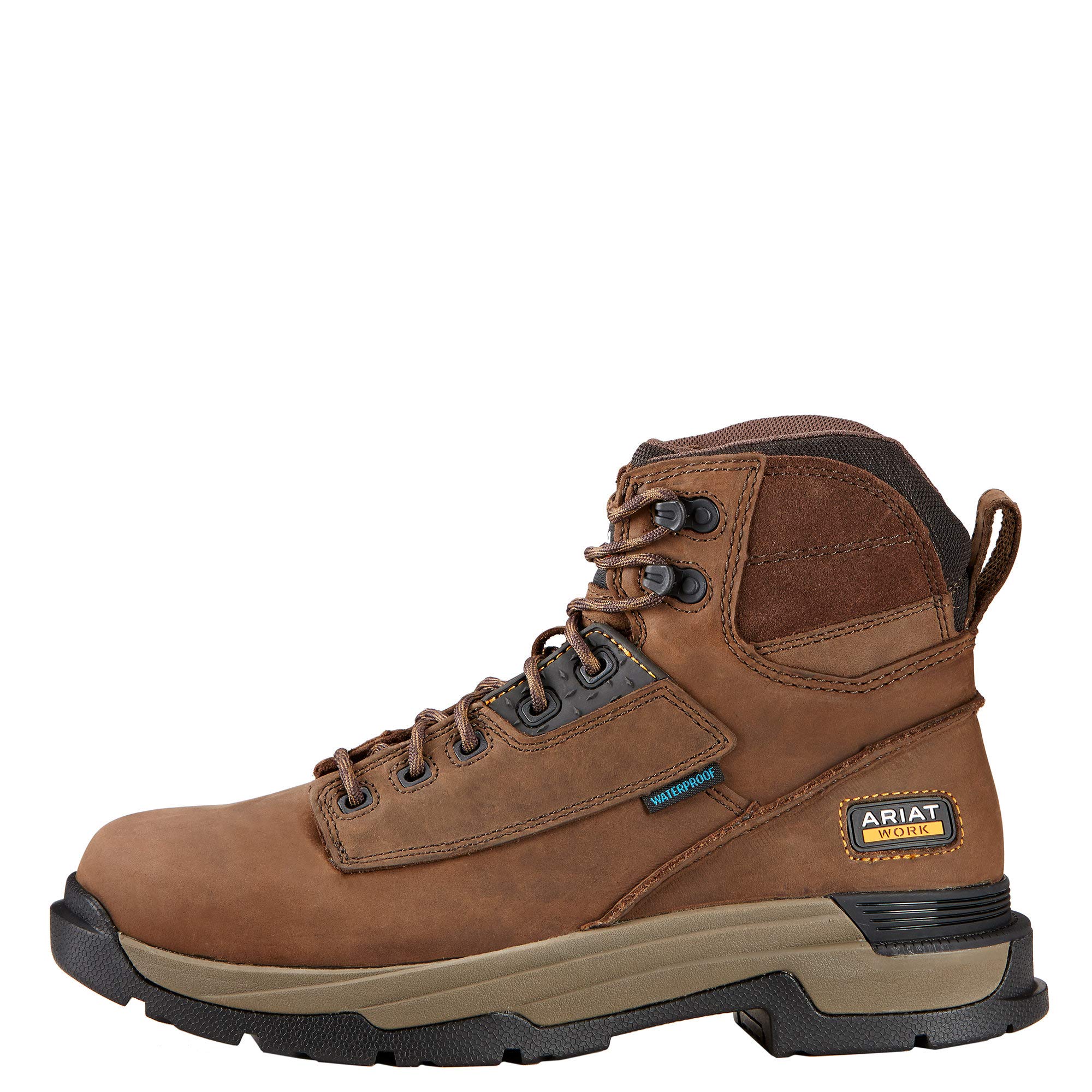Ariat Men's Mastergrip Work Boots - Waterproof, Slip-Resistant, Steel Toe for Construction & Outdoor Work | Perfect for Job Sites, Hiking & Heavy Duty Use