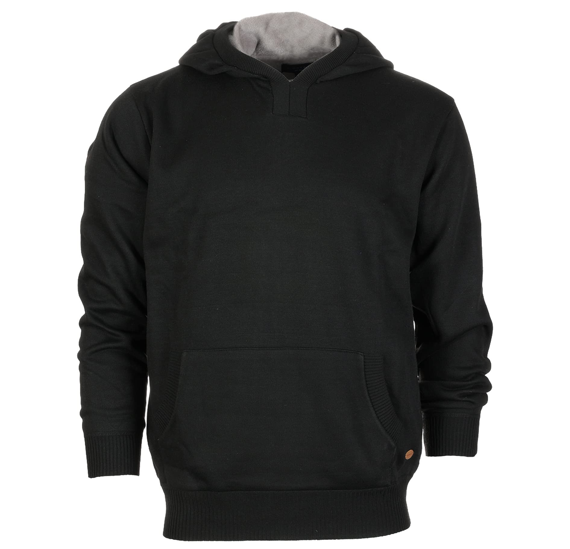 Gioberti Men's Knitted Pullover Hoodie Sweater with Soft Velvet Lining - Cozy Winter Wear for Casual Outings & Lounge Comfort