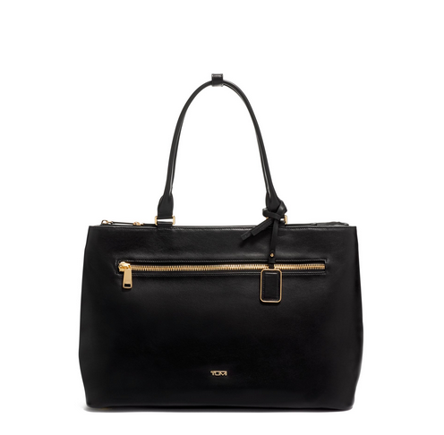 Tumi Voyageur Sidney Business Tote Bag for Women & Men - Premium Leather Laptop Briefcase - Perfect for Work, Travel & Office Commute