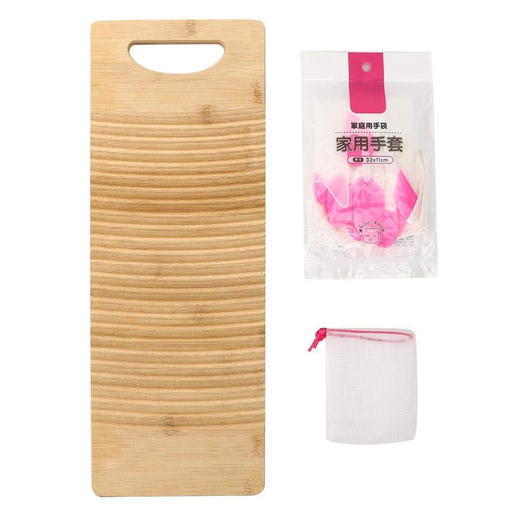 Thickened Wooden Washing Board - 19.7 Inch Modern Laundry Board for Household & Bathroom Use | Durable Clothes Washing Tool for Family & Boyfriend Gift | Perfect for Hand Washing Delicates & Small Spaces