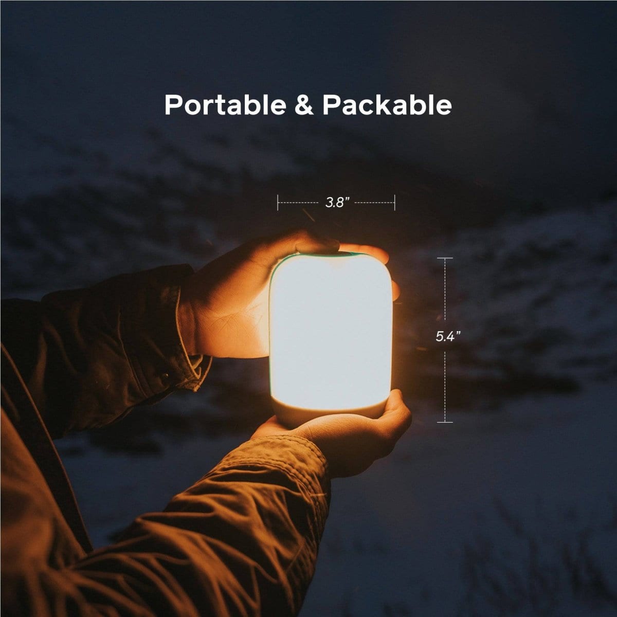 Alpenglow 500 - Premium Outdoor LED Camping Lantern with 500 Lumens, Waterproof & Rechargeable for Hiking, Backpacking, Emergency & Power Outages