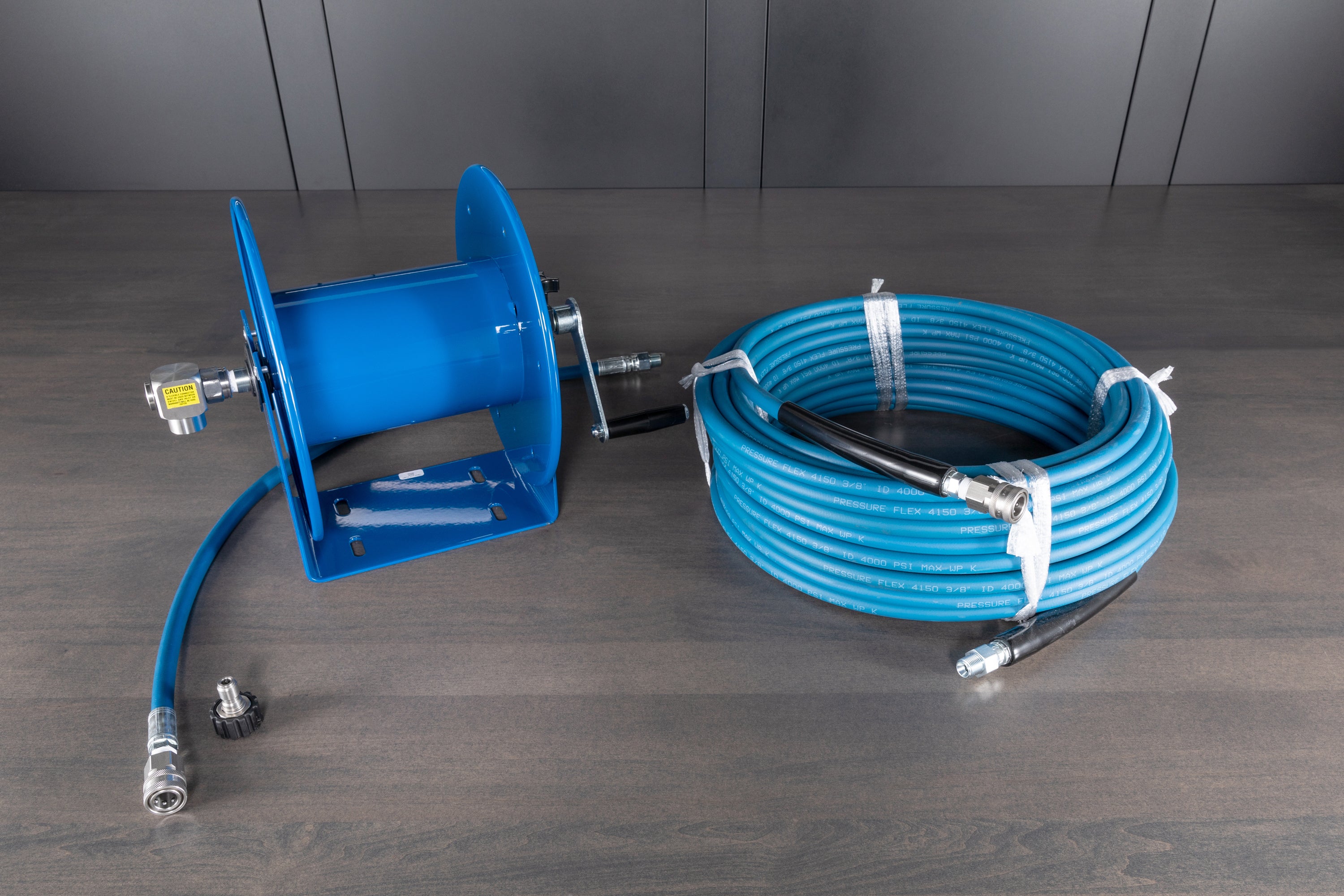 Upgraded Wall Mount Hose Reel Kit - Heavy Duty Garden Hose Holder for Outdoor Watering, Car Washing & Yard Cleaning