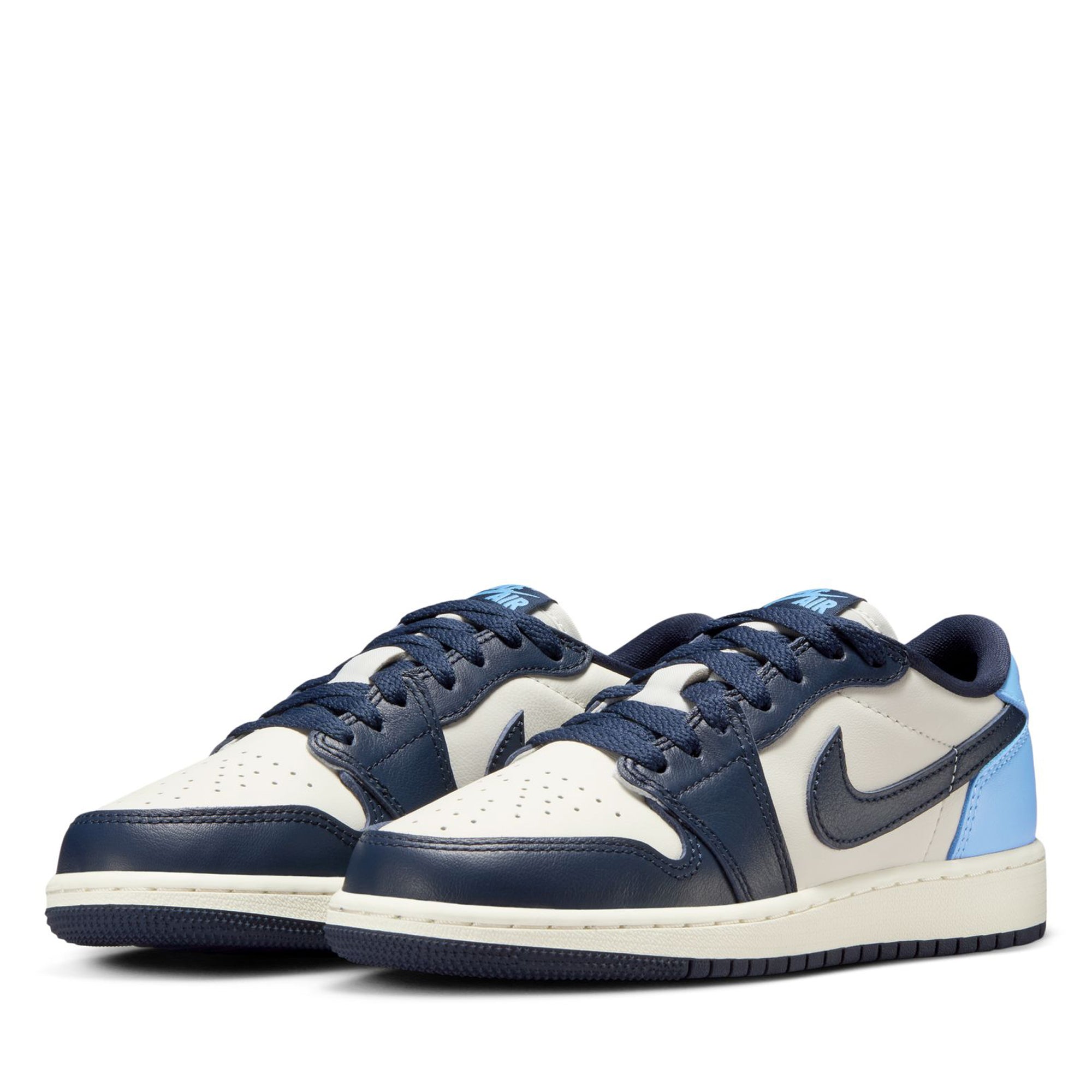 Air Jordan 1 Retro Low OG (GS) Sneakers - Obsidian/University Blue Colorway - Perfect for School, Sports & Streetwear Fashion