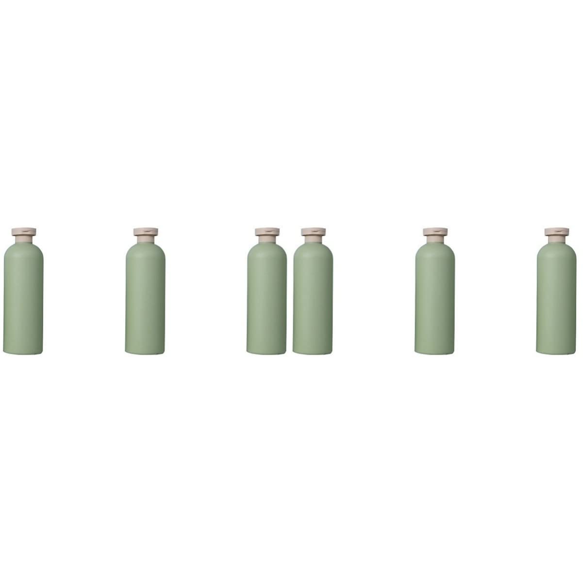 FRCOLOR 6 Pack Refillable Plastic Squeeze Lotion Bottles with Flip Cap - Leakproof Travel Containers for Shampoo, Conditioner, Lotion & Cosmetics | Perfect for Home, Gym, Travel & Salon Use
