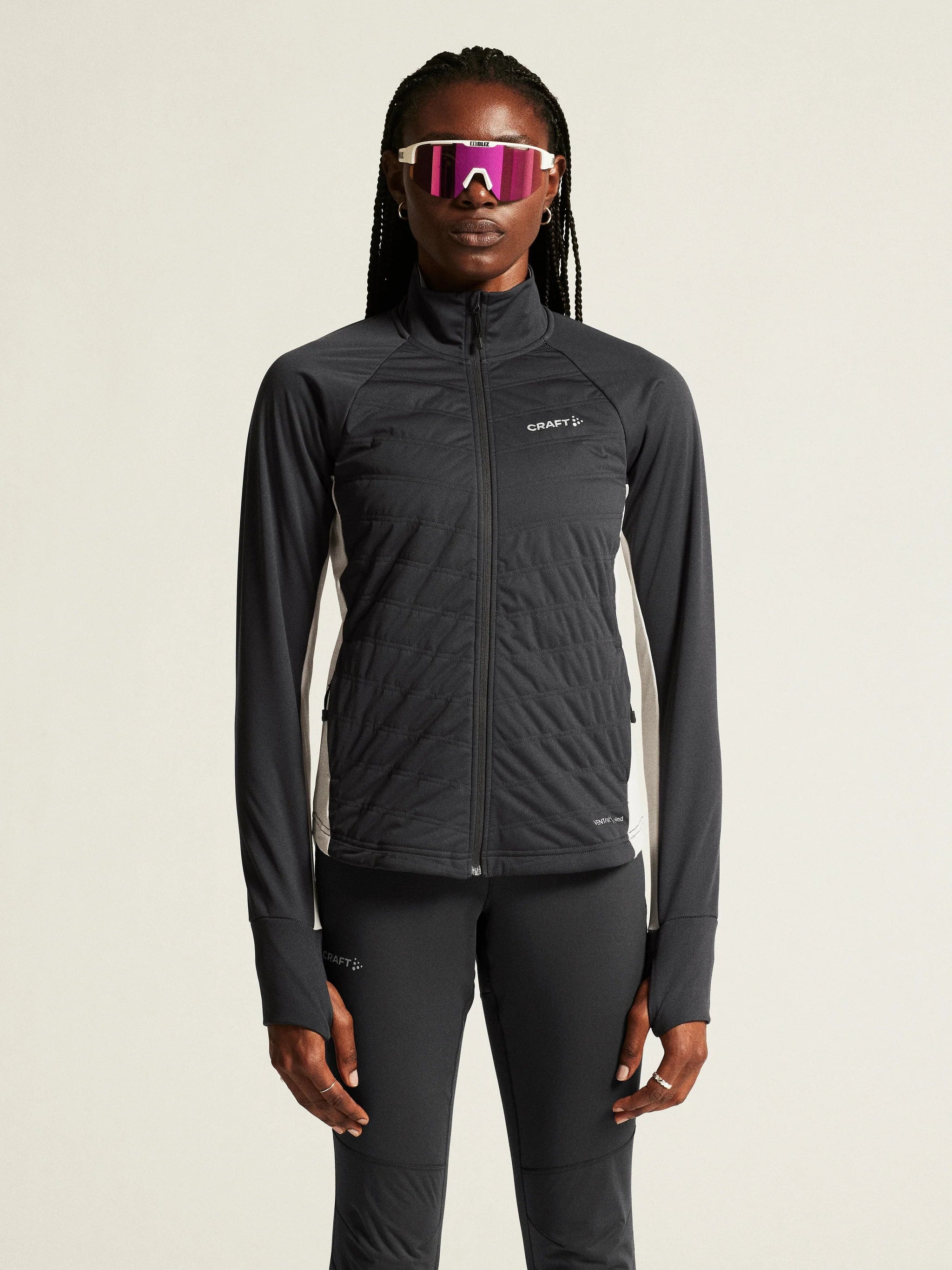 Women's ADV Essence Warm Jacket - Lightweight Insulated Winter Coat for Outdoor Activities (Slate/Plaster) | Hiking, Camping & Cold Weather Protection