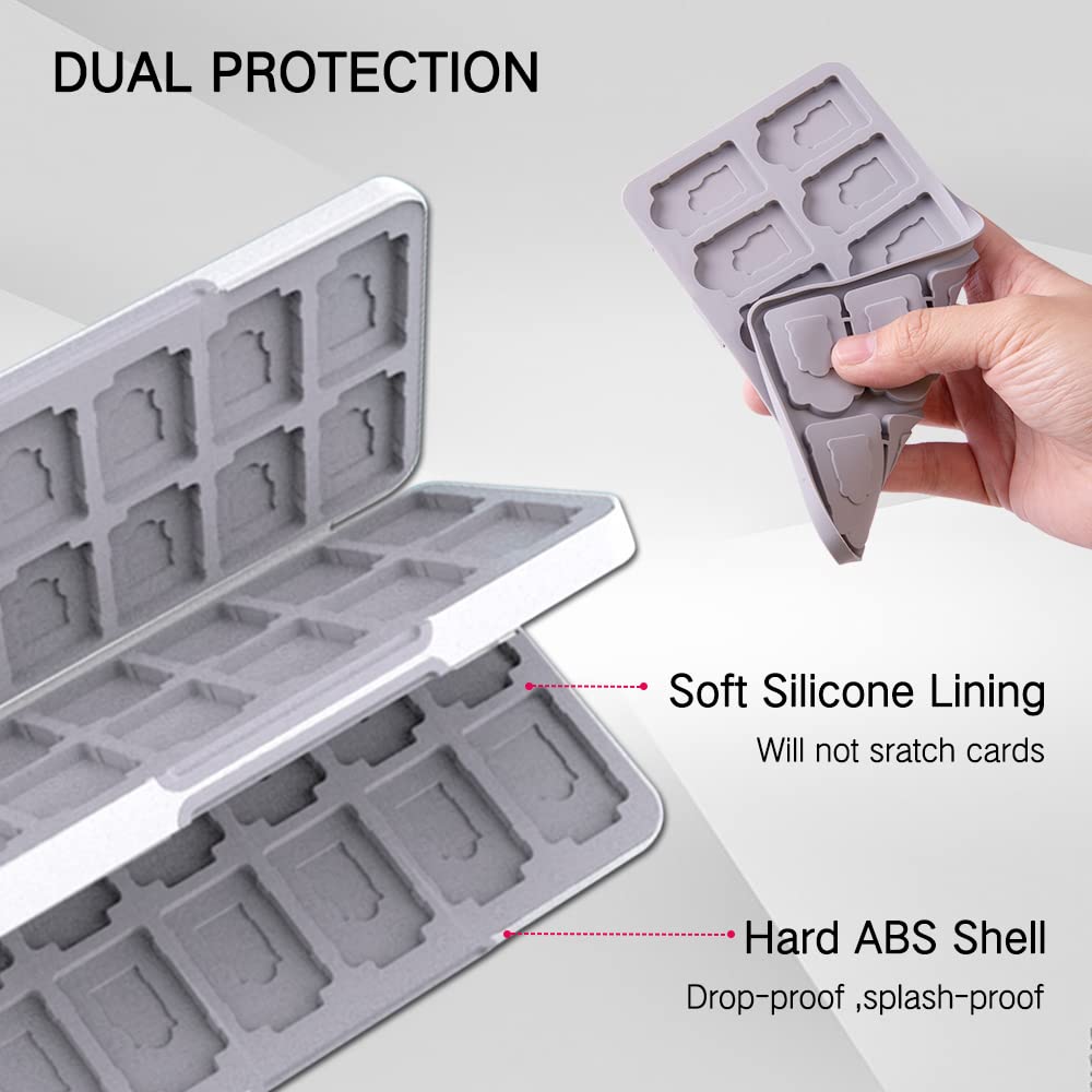 PERFECTSIGHT 48 Switch Game Card Holder Case for Nintendo Switch OLED/Lite - Compact Portable Storage Box for Game Cartridges & SD Cards - Kawaii Cute Design - Perfect for Travel, Gaming Parties & Home Organization