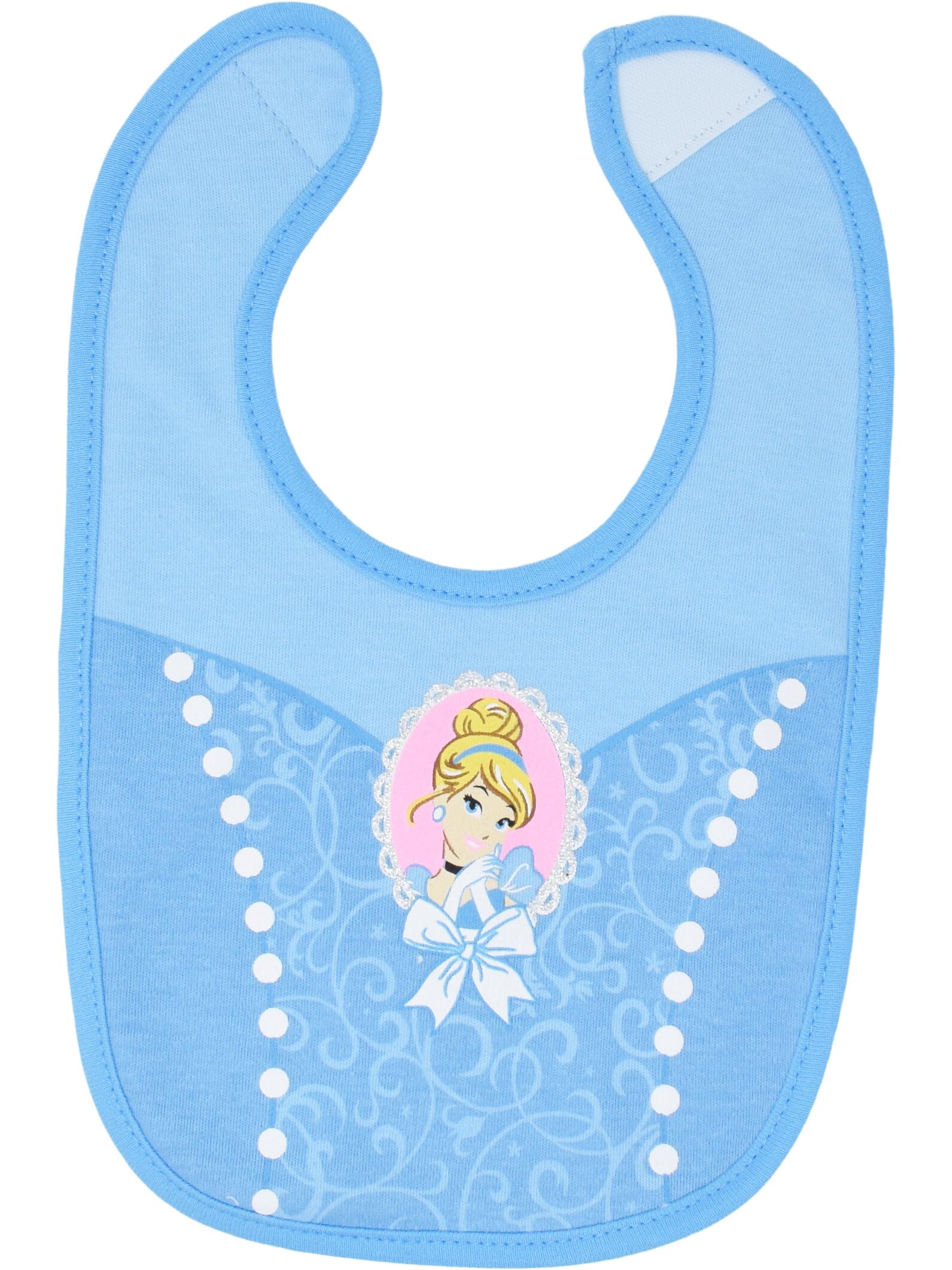 Disney Princess Baby Bibs 5-Pack - Snow White, Aurora, Belle, Ariel & Cinderella - Soft Cotton Drool Bibs for Infants & Toddlers - Perfect for Feeding Time, Daycare & Photo Shoots