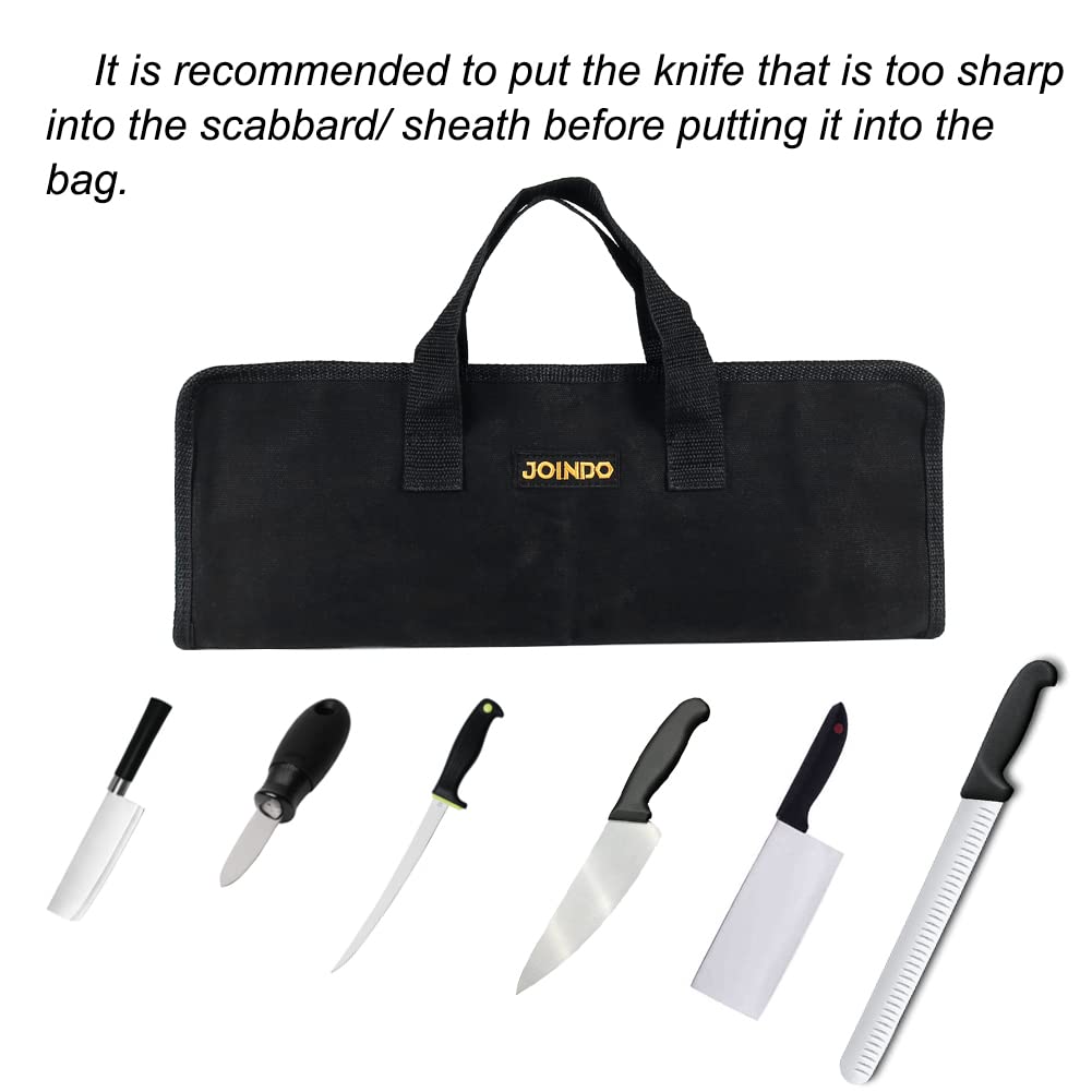Professional Chef Knife Roll Bag - Waxed Canvas Knife Storage with 5 Slots & Zipper Closure | Heavy Duty Knives Pouch Holder for Kitchen, Travel & Camping | Perfect for Chefs, Home Cooks & Outdoor Cooking