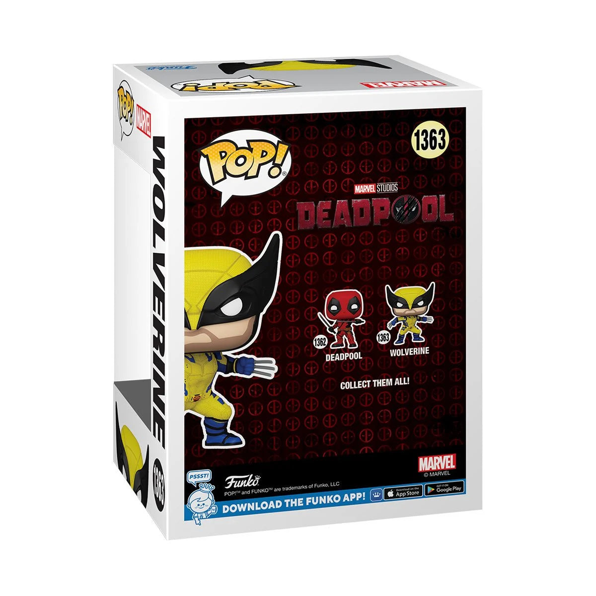 Deadpool & Wolverine Funko Pop! Vinyl Figure #1363 - Marvel Collectible Action Figure for Comic Fans, Movie Lovers & Gift Giving