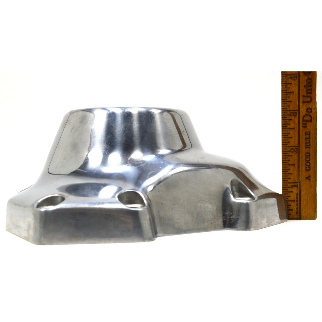Harley Davidson Twin Cam Cover Part #25362-01 - Semi Polished Aluminum Engine Cover for Motorcycle Customization & Performance Upgrade