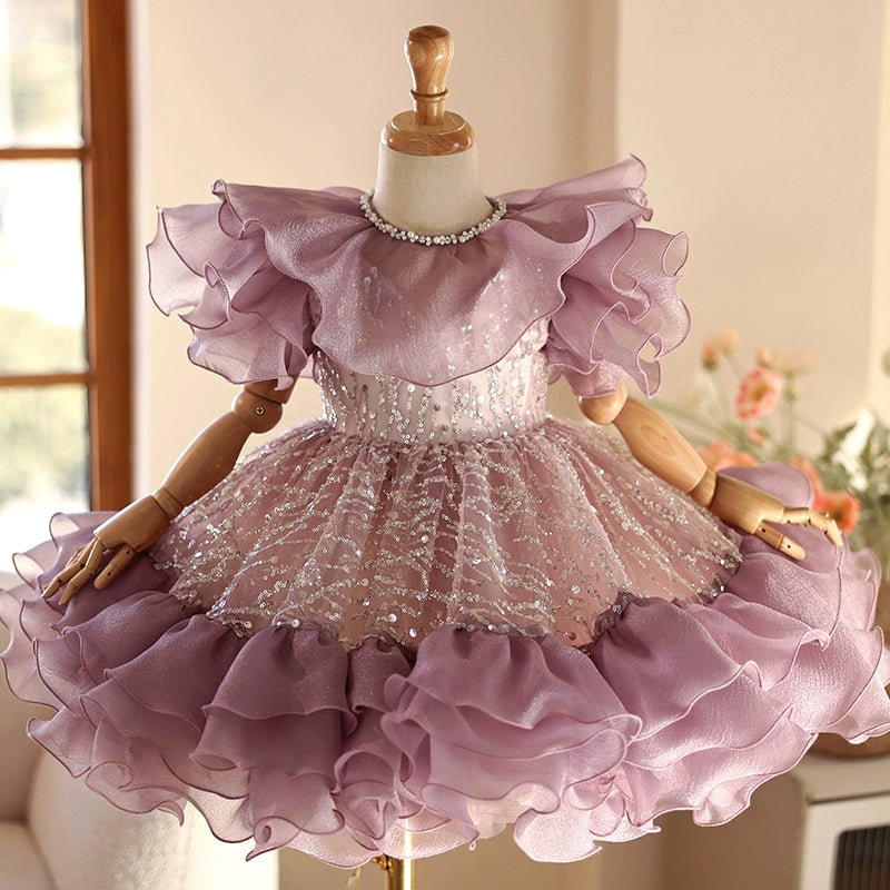 Princess Dress for Girls - Elegant Birthday Party & Baptism Gown | Perfect for Special Occasions, Photo Shoots & Celebrations
