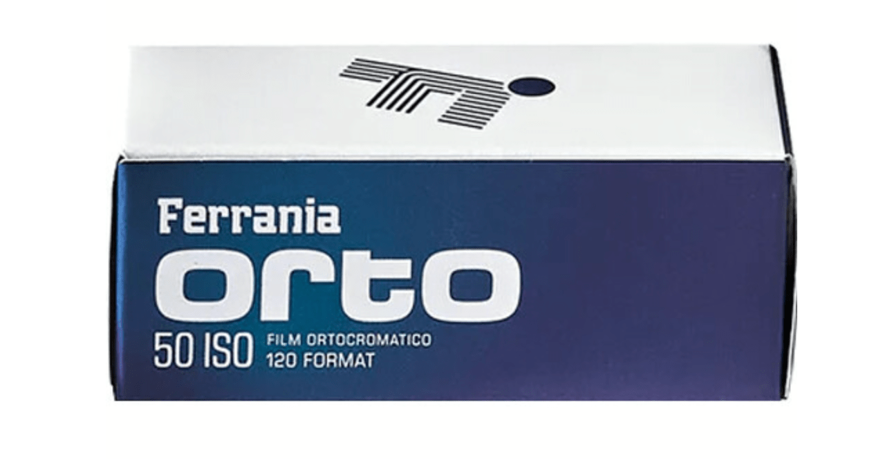 Ferrania Orto 50 ISO Orthochromatic Black & White 120 Roll Film for Vintage Photography & Artistic Portraits – Perfect for Medium Format Cameras and Low Light Scenes