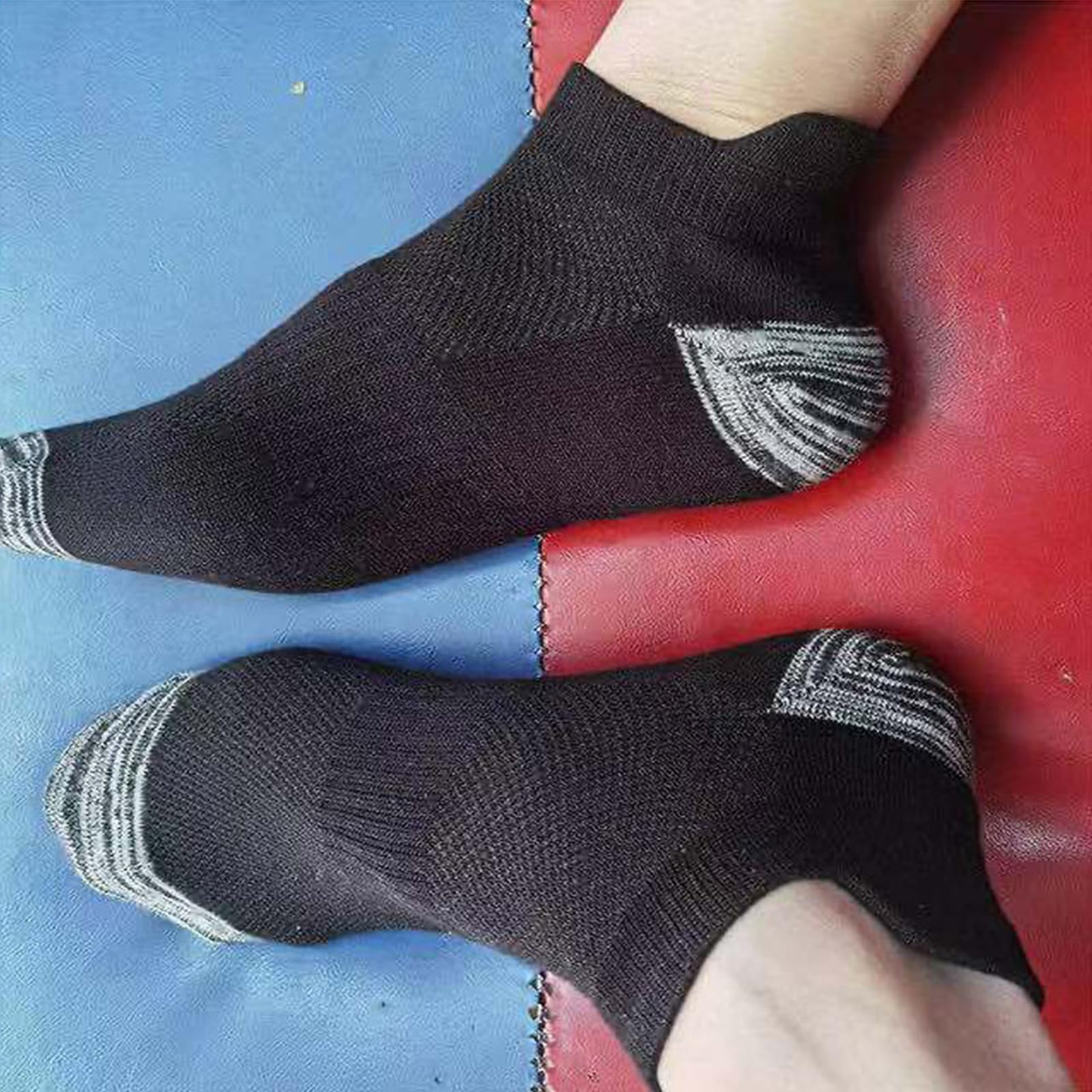 20 Pairs Men's Athletic Ankle Socks - Breathable Low Cut Running Socks with Cushion & Moisture Wicking - Perfect for Sports, Gym, Travel & Daily Wear