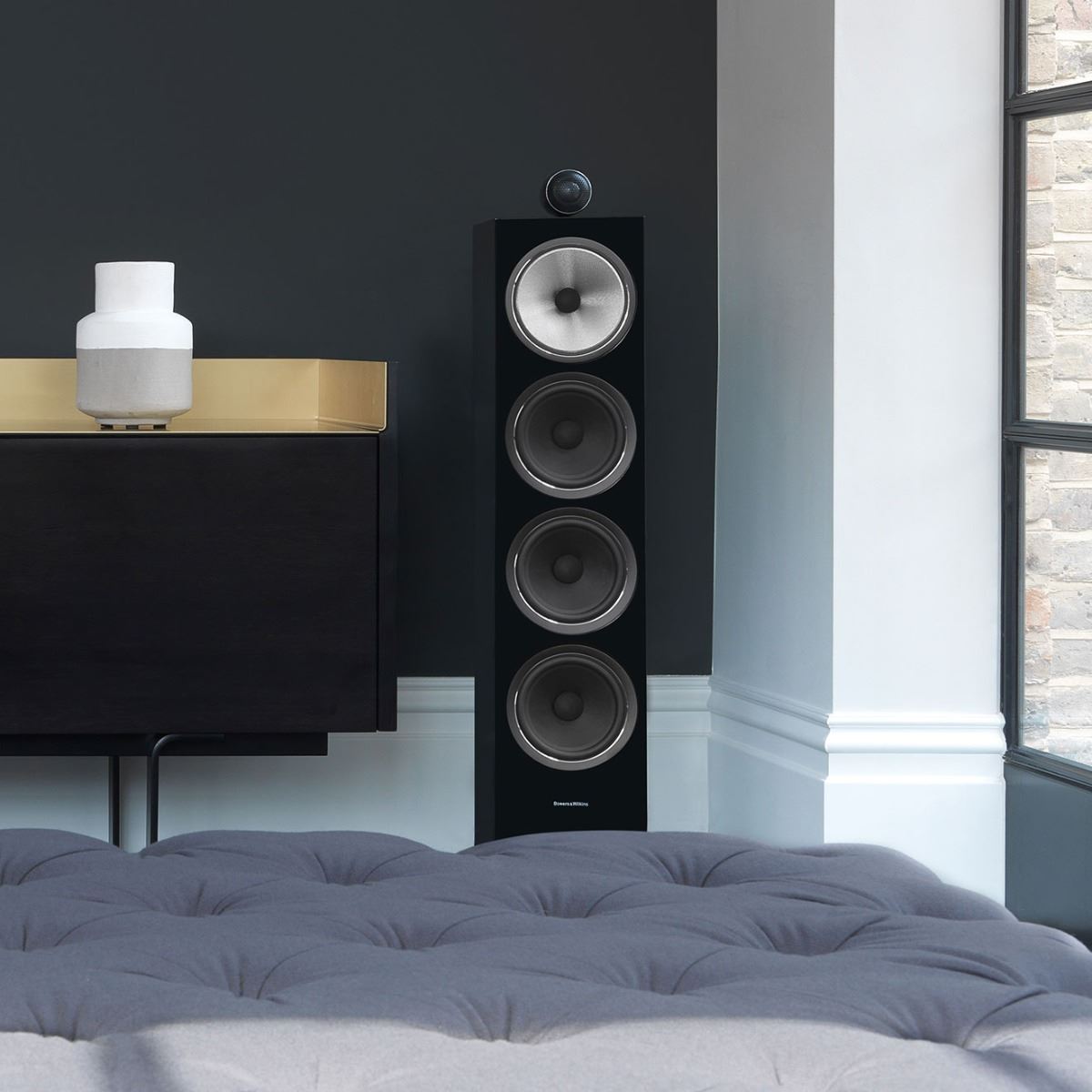 Bowers & Wilkins 702 S2 Floorstanding Tower Speaker - High-End Audio for Home Theater & Music Listening - Limited Stock Available