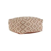 Volt Terracotta and Ivory Pouf 24