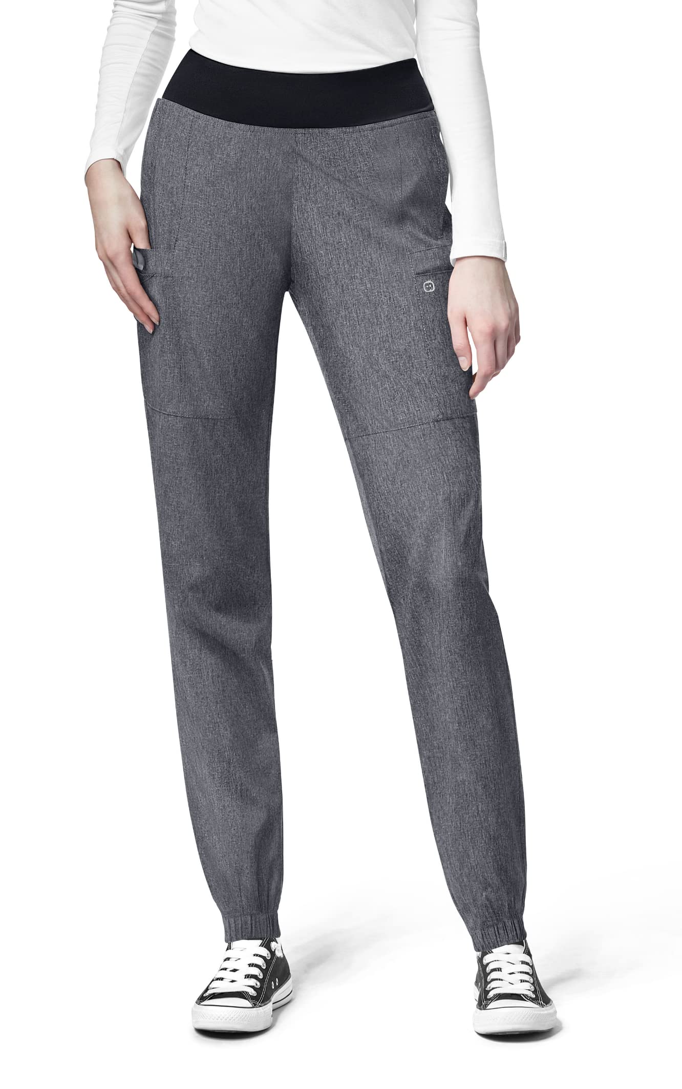 WonderWink Women's 5555 Comfort Waist Cargo Jogger Scrub Pant - Soft Stretch Medical Pants for Nurses & Healthcare Workers - Perfect for Hospital Shifts & Clinical Duty