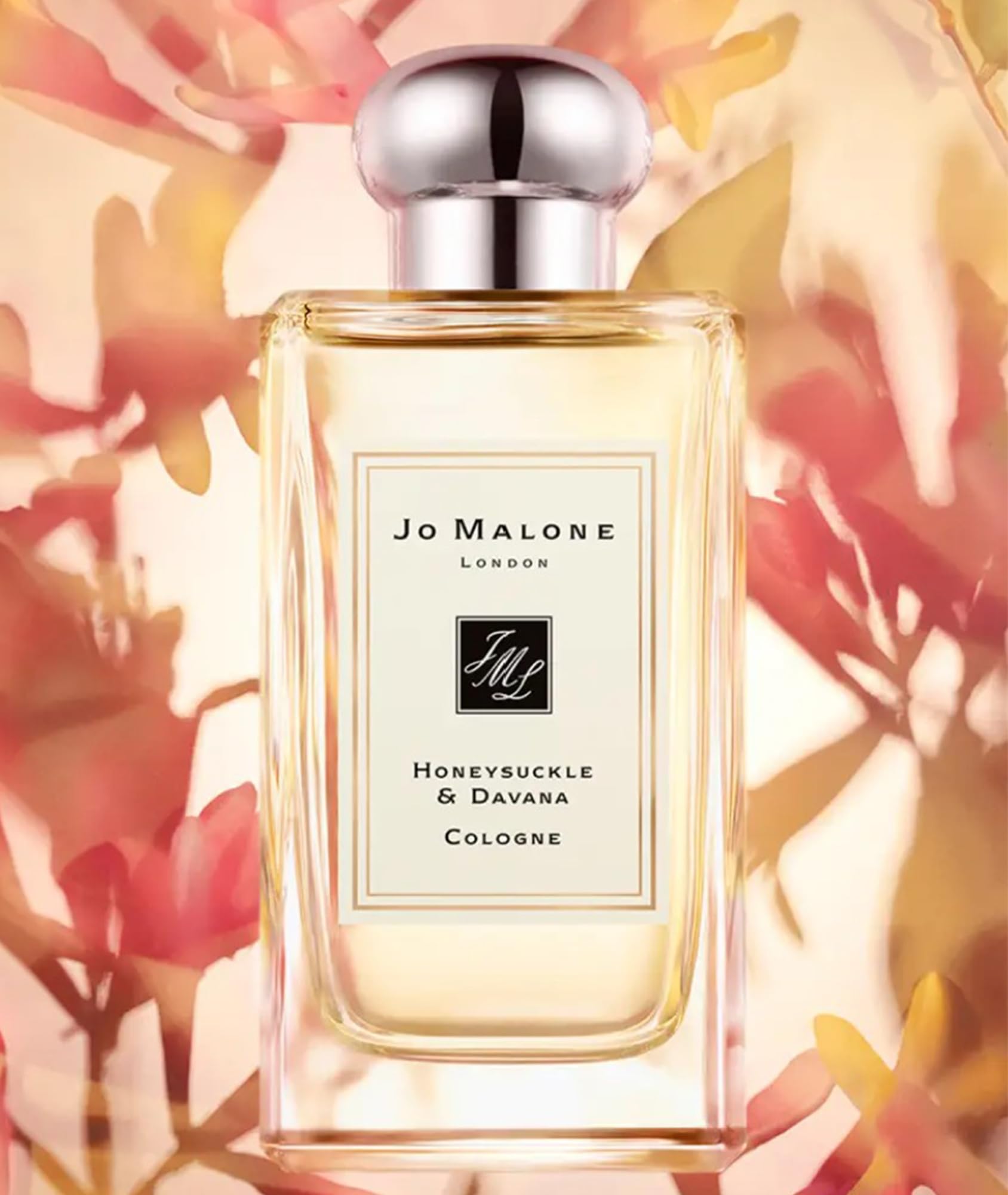 Jo Malone Honeysuckle & Davana Cologne 3.4oz/100ml - Luxury Floral Perfume for Women, Fresh & Elegant Fragrance, Perfect for Daily Wear, Date Night & Special Occasions