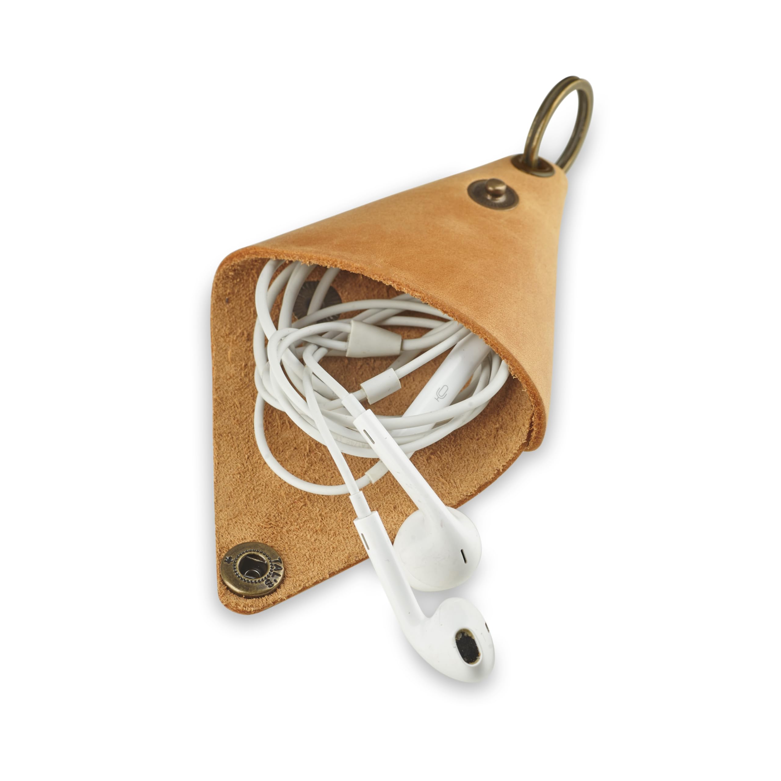 Vintage Brown Leather Keychain Pouch - Small Key Holder & Coin Purse for Keys, Cards, and Cash | Perfect for Travel, Daily Use, and Gift Giving