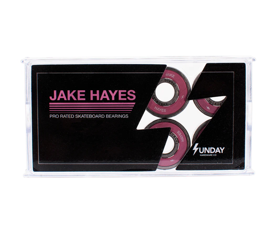 Sunday Bearings Pro Jake Hayes - High Performance Skateboard Bearings for Smooth Riding | Perfect for Street Skating, Park Tricks & Longboard Cruising