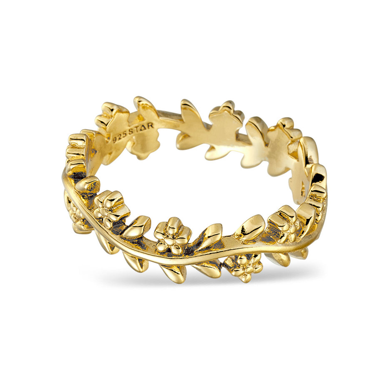 Elegant Floral Halo Engagement Ring in 14K Gold - Perfect for Weddings, Anniversaries & Romantic Proposals