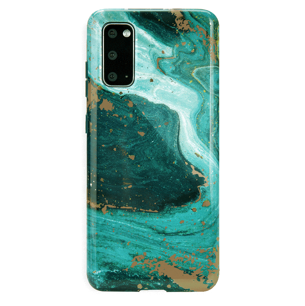 Premium Emerald Marble Samsung Phone Case - Durable Protective Cover for Samsung Galaxy [Model] - Stylish & Slim Design for Everyday Use, Work & Travel