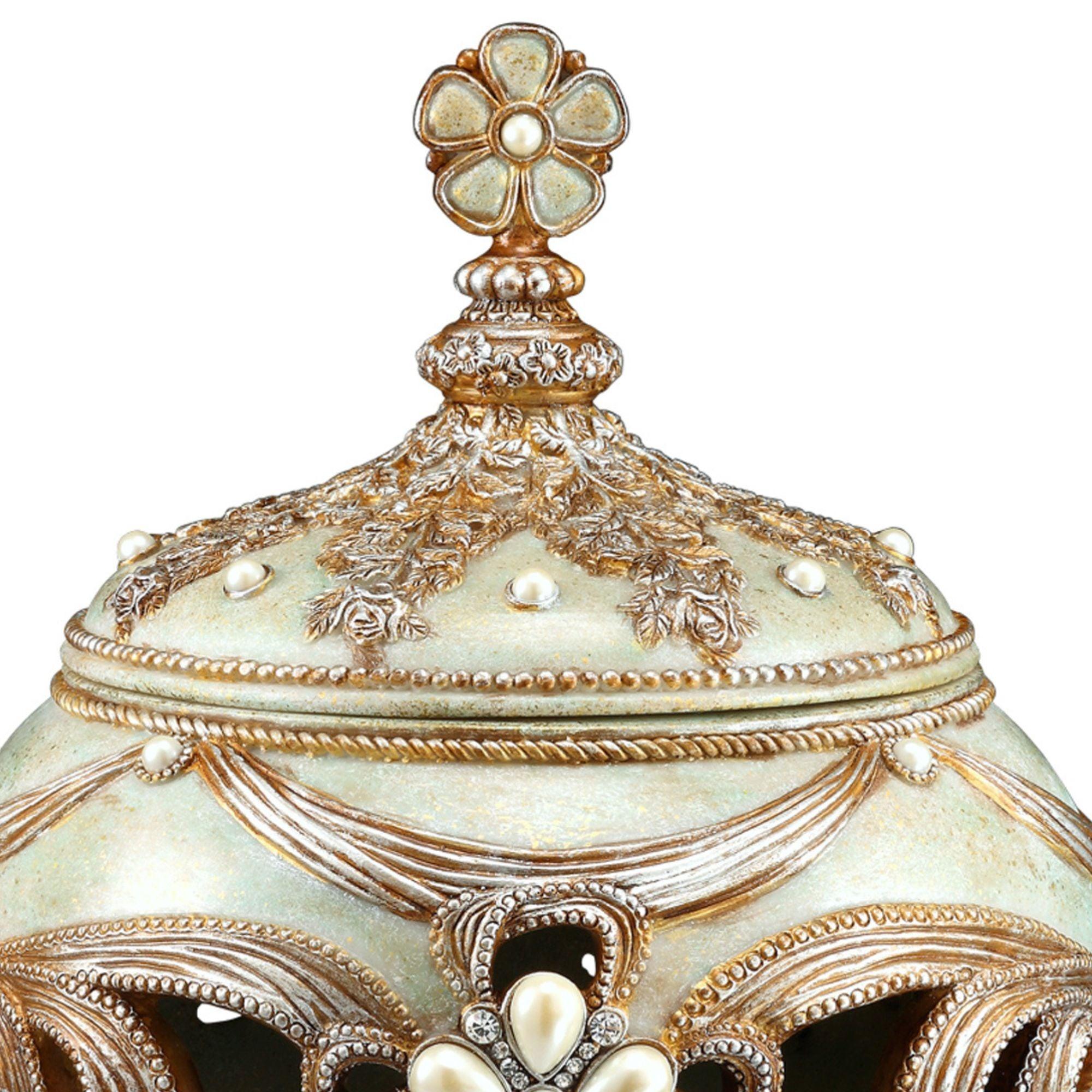 11.5 Inch Tall Decorative Jewelry Box with Multiple Designs & Elegant Accents - Perfect for Jewelry Storage, Gift Giving & Home Décor
