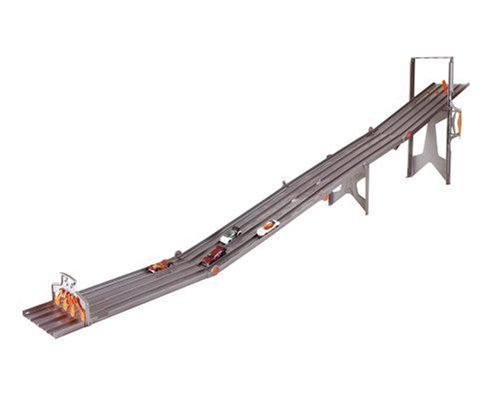 Hot Wheels 4 Lane Raceway Track Set with 4 Bonus Cars - Ultimate Racing Experience for Kids & Collectors - Perfect for Birthday Gifts & Family Game Nights