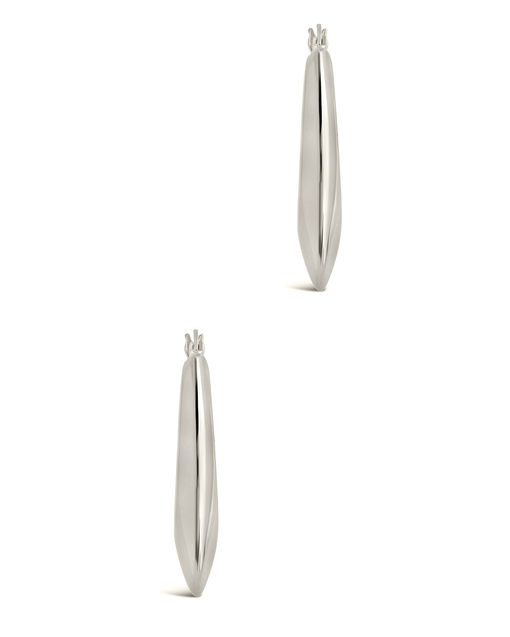 Indy Elongated Hoop Earrings - Trendy Gold Dangle Earrings for Women, Lightweight & Hypoallergenic | Perfect for Everyday Wear, Parties & Special Occasions